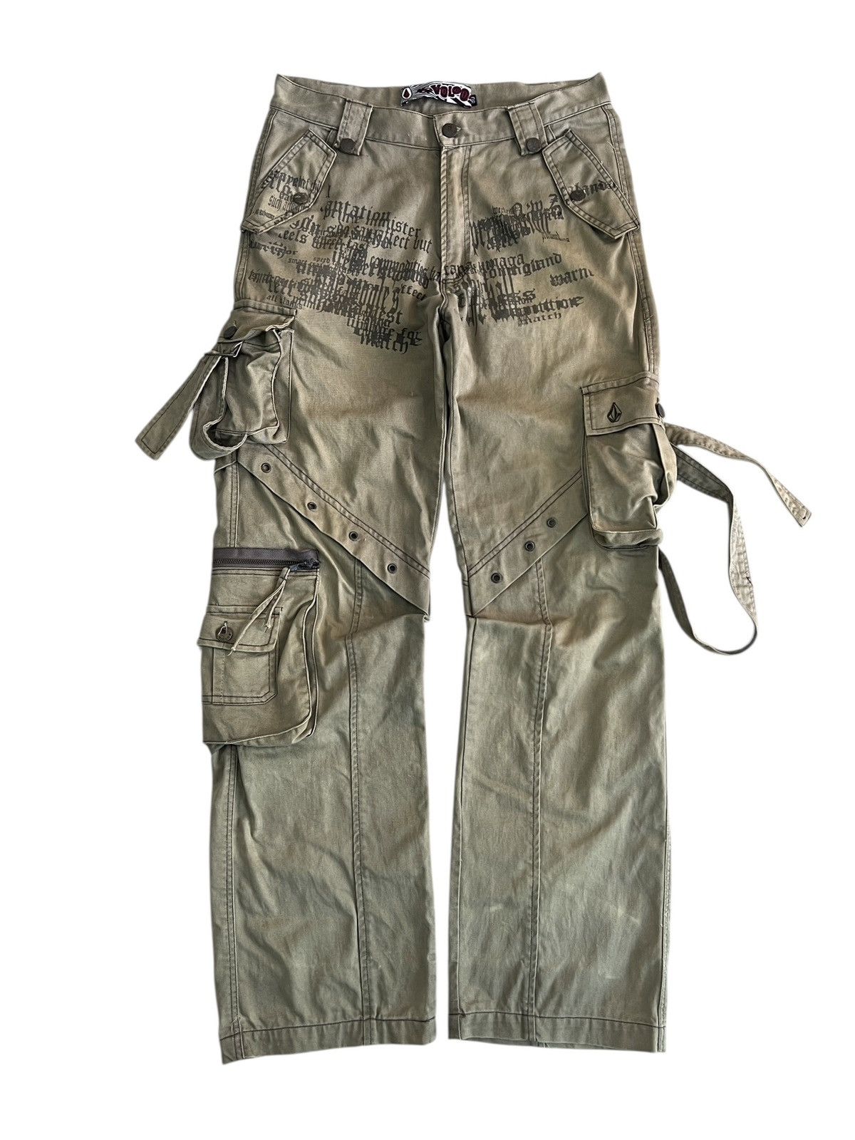 Volcom Y2K Volcom Stone Bondage Cargo Pants Size US 31 - 1 Thumbnail