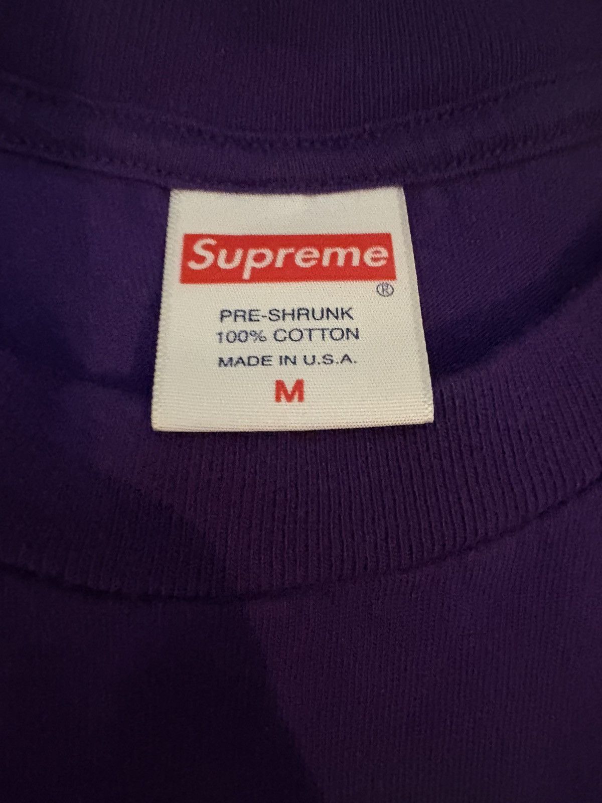 Supreme Purple Supreme cross box tee Size US M / EU 48-50 / 2 - 2 Thumbnail