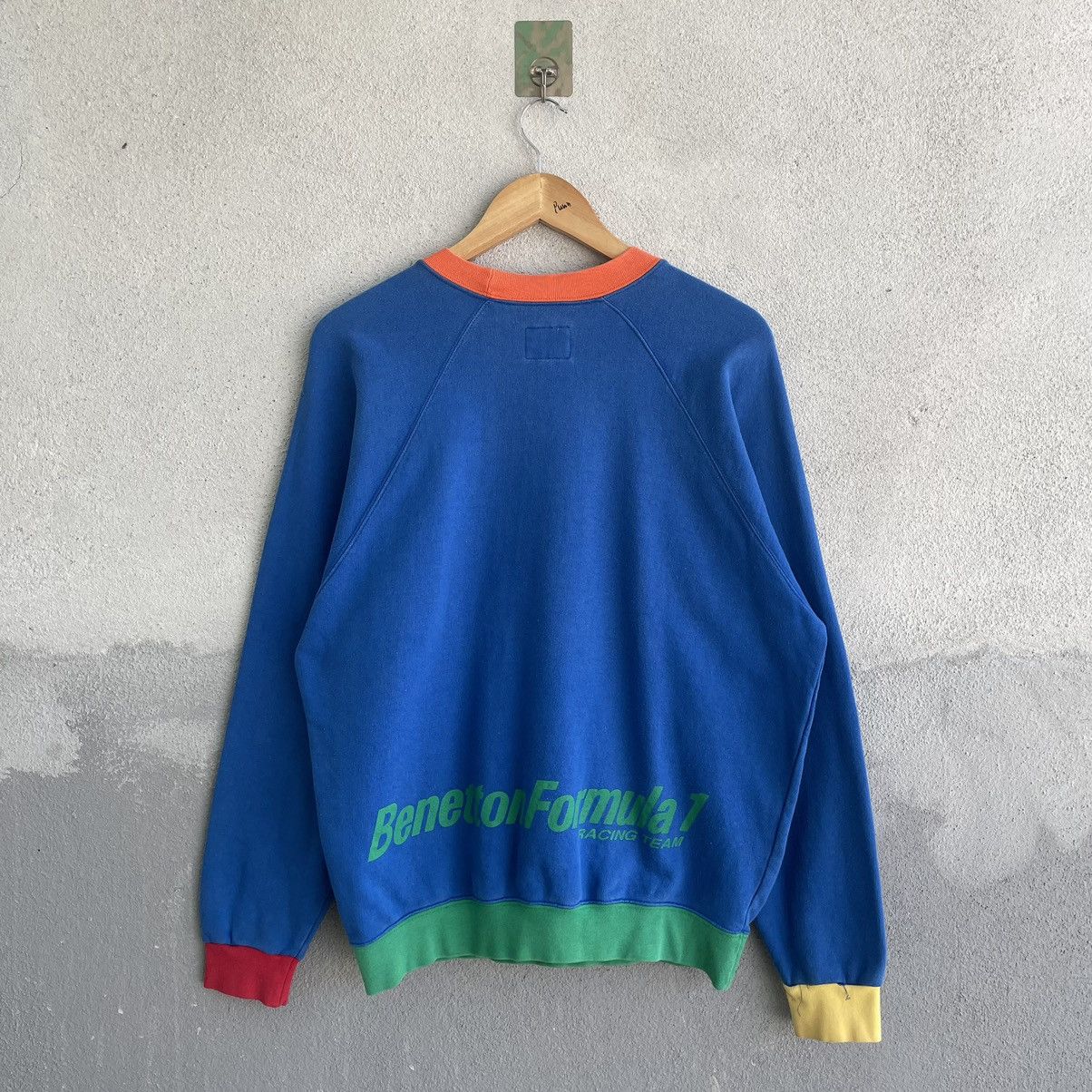 Benetton × Vintage Vintage Benetton Formula 1 Racing Team Sweatshirt Size US M / EU 48-50 / 2 - 2 Thumbnail