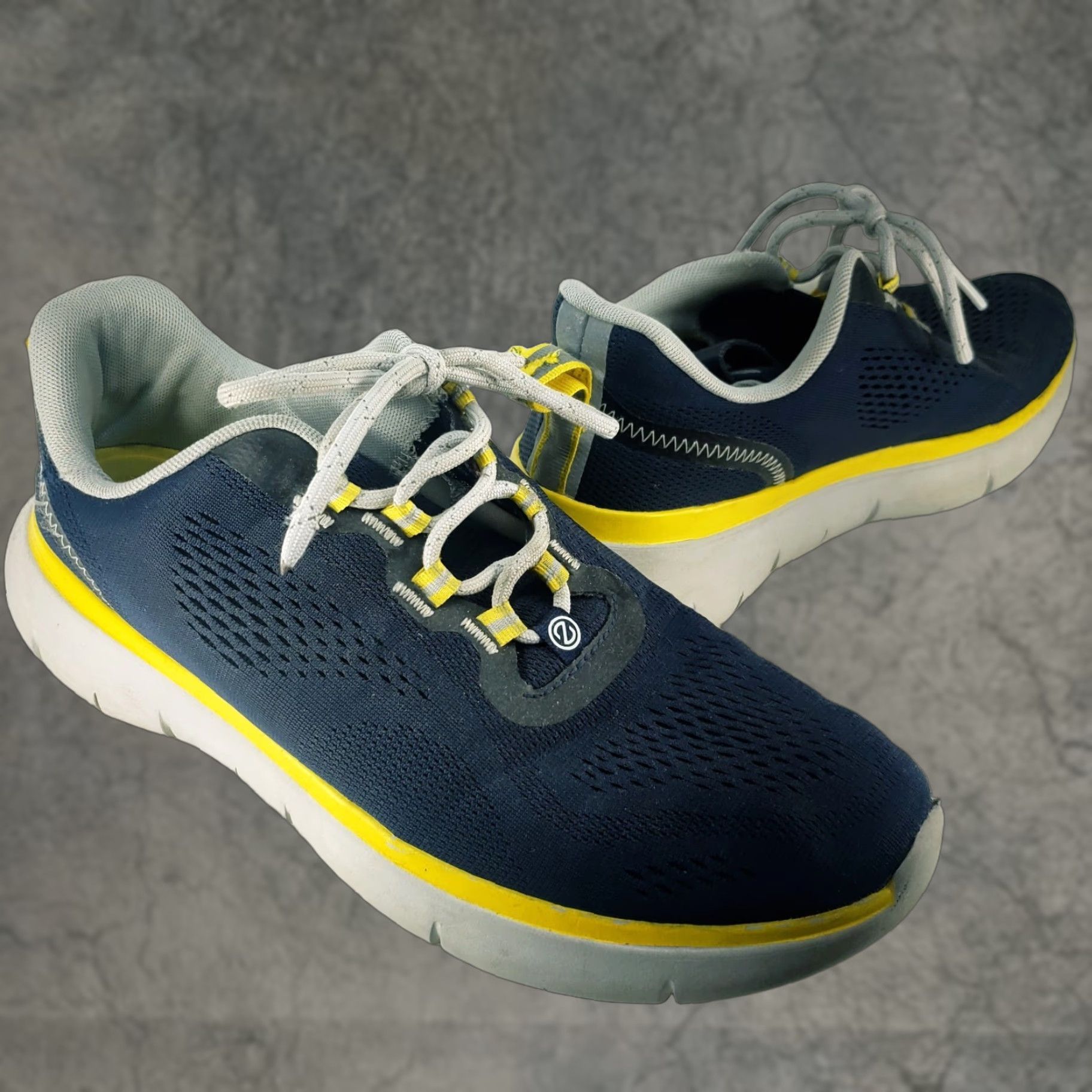 Cole Haan VINTAGE Cole Haan Zerogrand Journey Runner Men 11M Navy Blue Yellow White Sneaker Mens Shoes Size US 11 / EU 44 - 1 Thumbnail