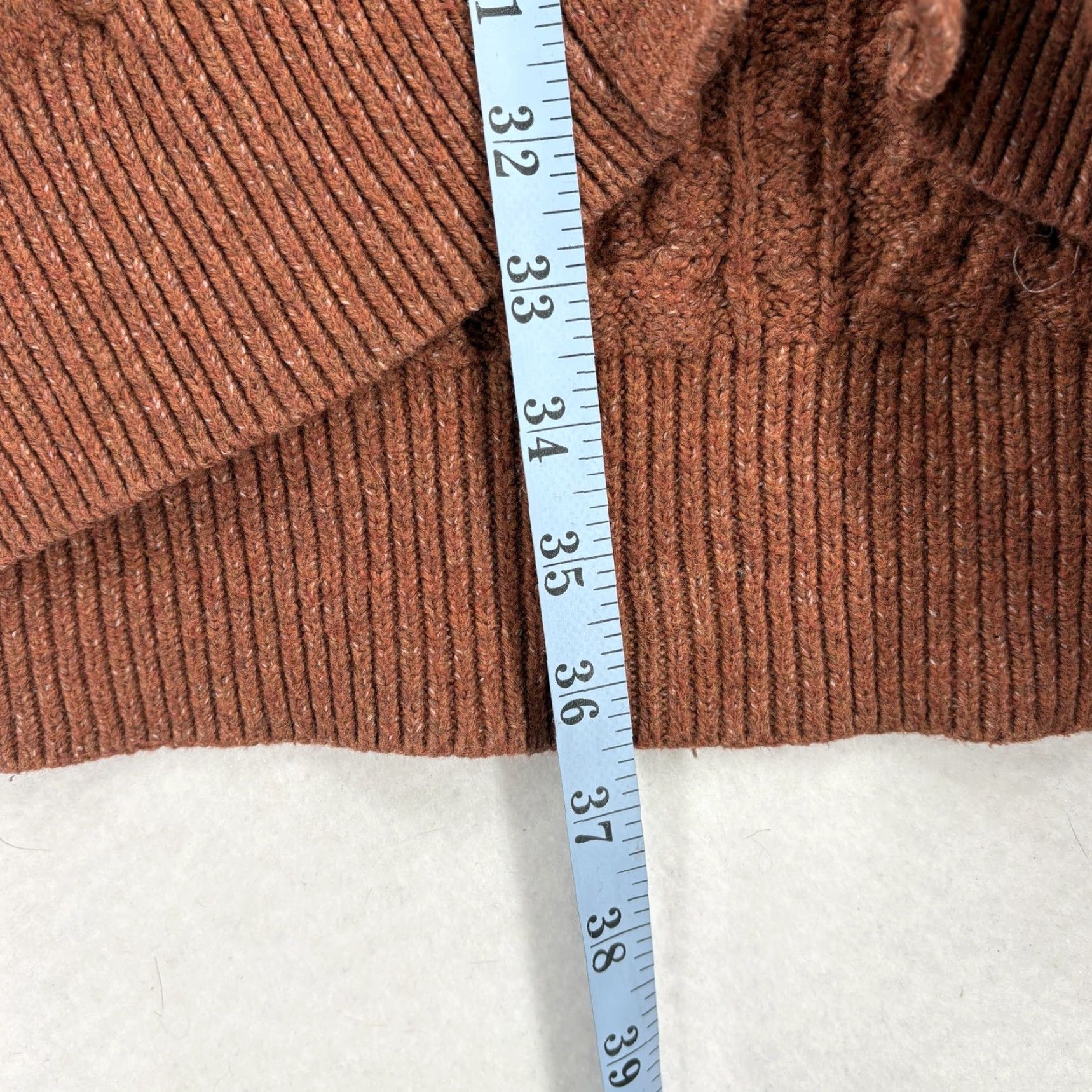 Nili Lotan Nili Lotan X Target Cardigan Sweater Womens XXS Brown Cable Knit Open Longline Size XXS / US 00 / IT 34 - 7 Thumbnail