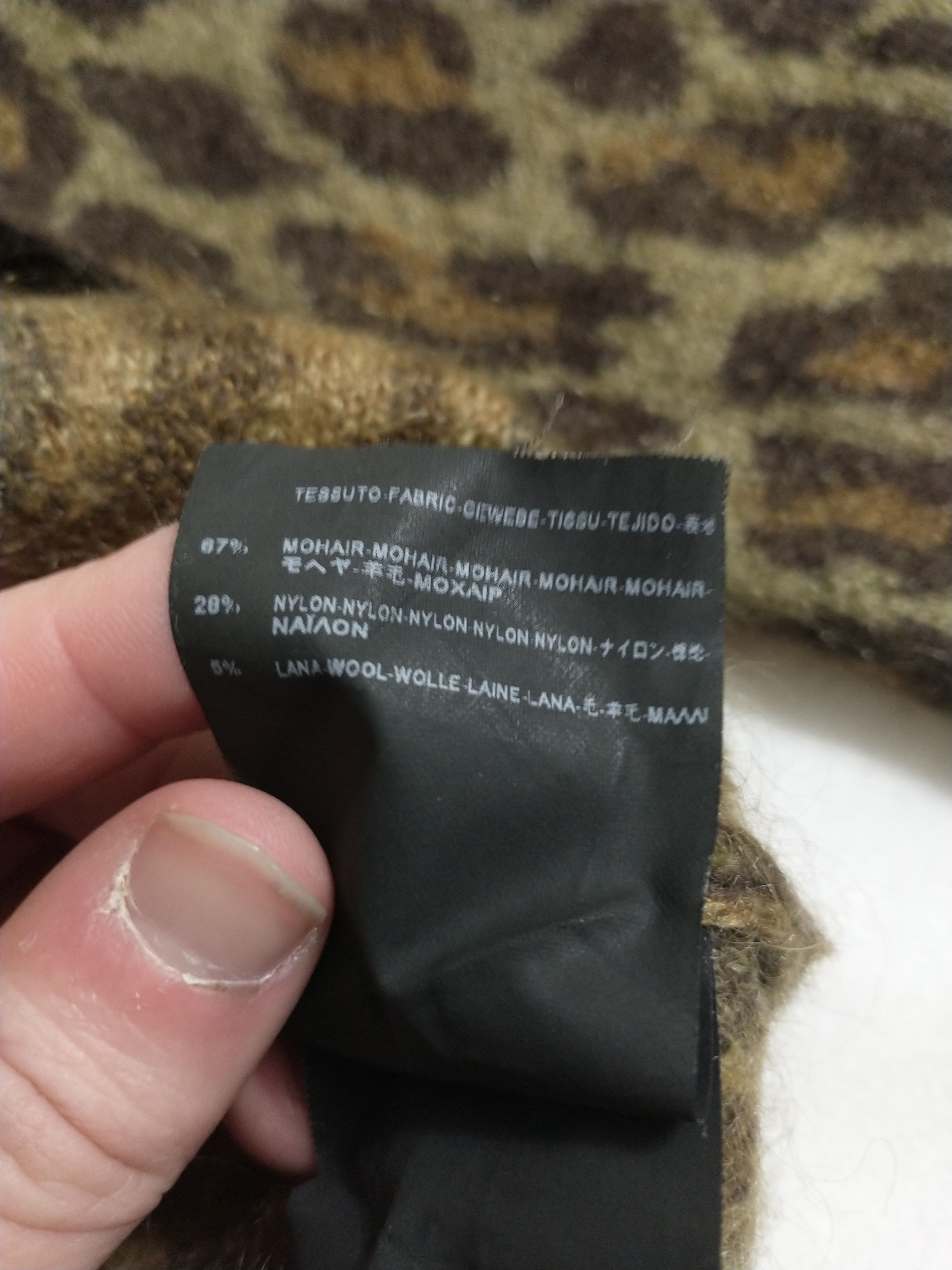 Hedi Slimane × Saint Laurent Paris FW15 Leopard Knit Sweater XL Size US XL / EU 56 / 4 - 6 Thumbnail