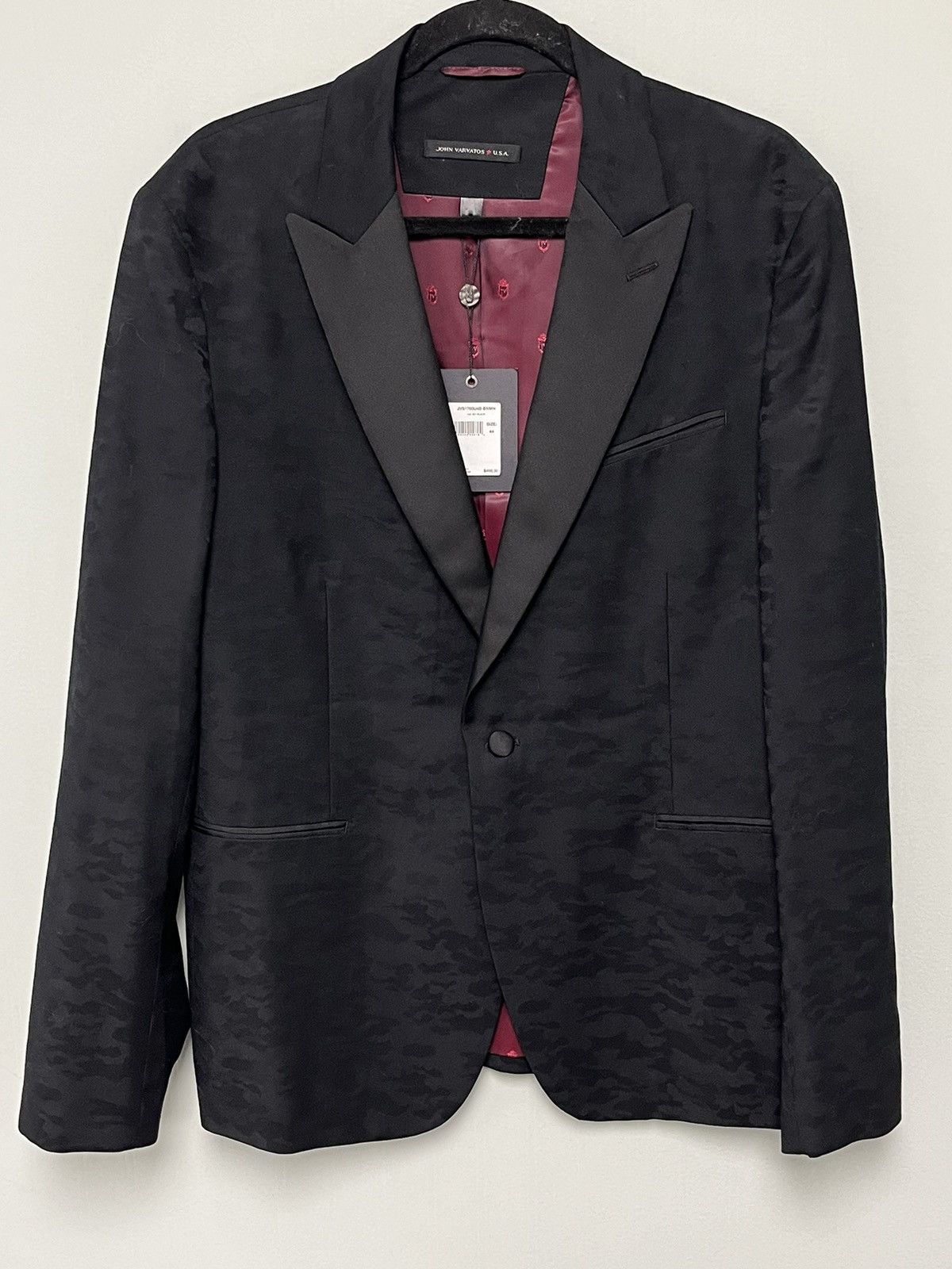 John Varvatos One Button Jacquard Jacket. Size EU 54 USA 44 Size US L / EU 52-54 / 3 - 5 Thumbnail