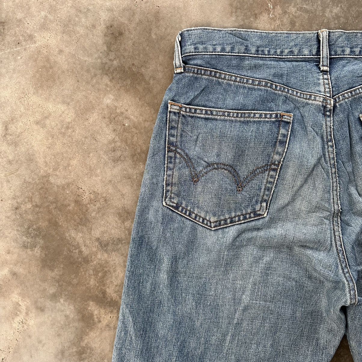 Japanese Brand Vintage Edwin Faded Distressed Sick Denim Jean Pant W33 Size US 33 - 14 Thumbnail