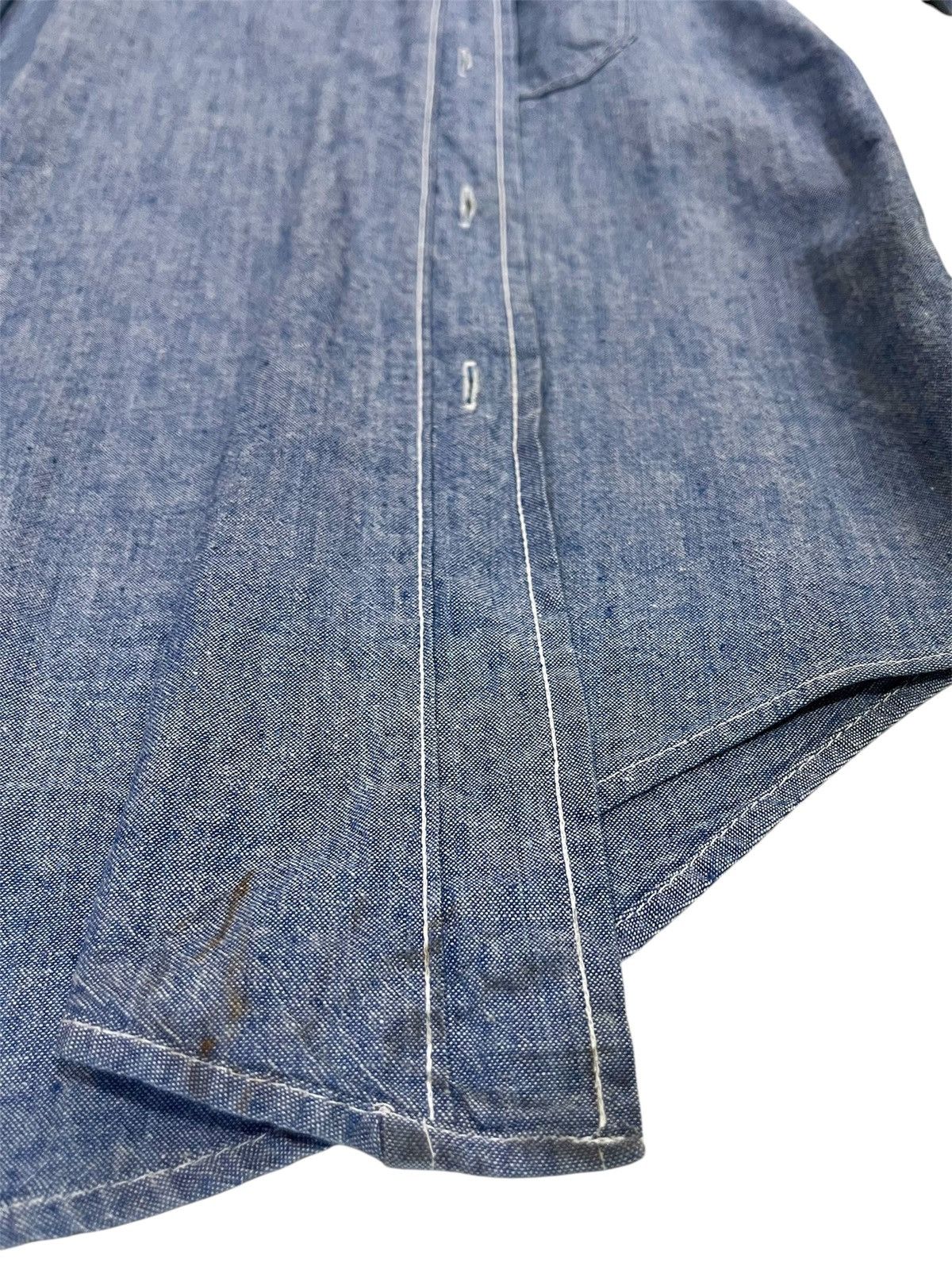Vintage True Vintage 60s King Kole Chambray Work Shirt Short Sleeve Size US M / EU 48-50 / 2 - 7 Thumbnail