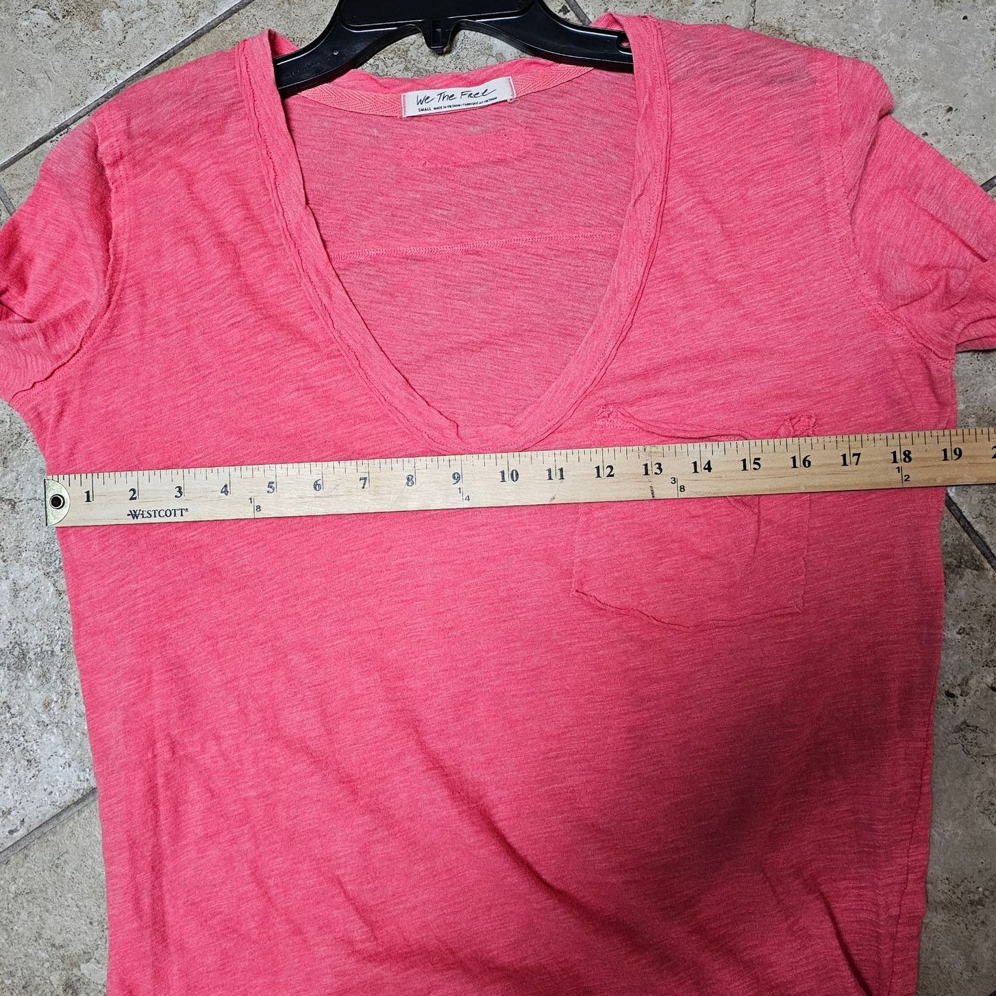 Free People We The Free Cotton Blend Melon Drop shoulder TShirt sz S Size S / US 4 / IT 40 - 10 Thumbnail