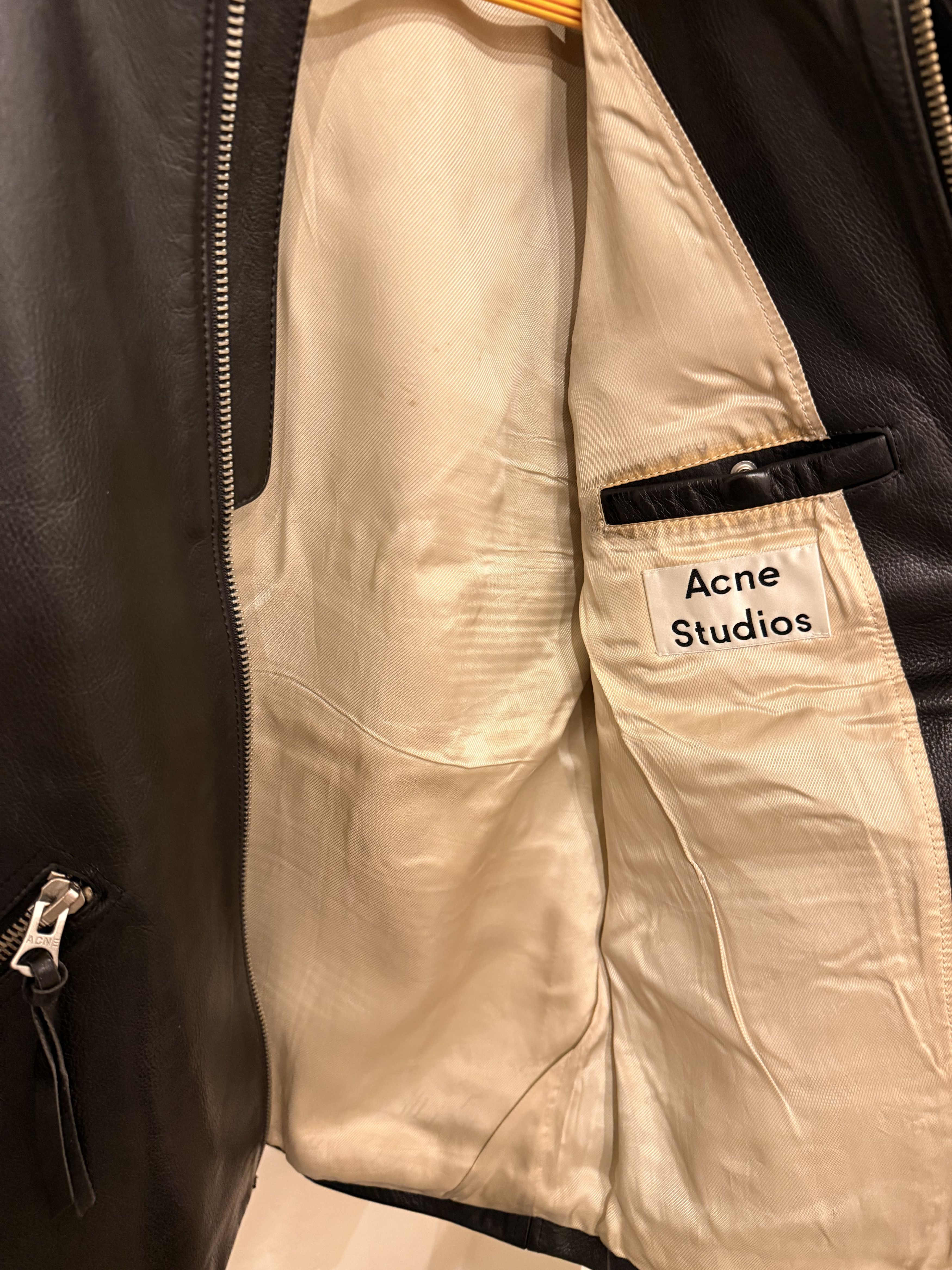 Acne Studios “Oliver” Leather Jacket size 52 Size US L / EU 52-54 / 3 - 12 Thumbnail