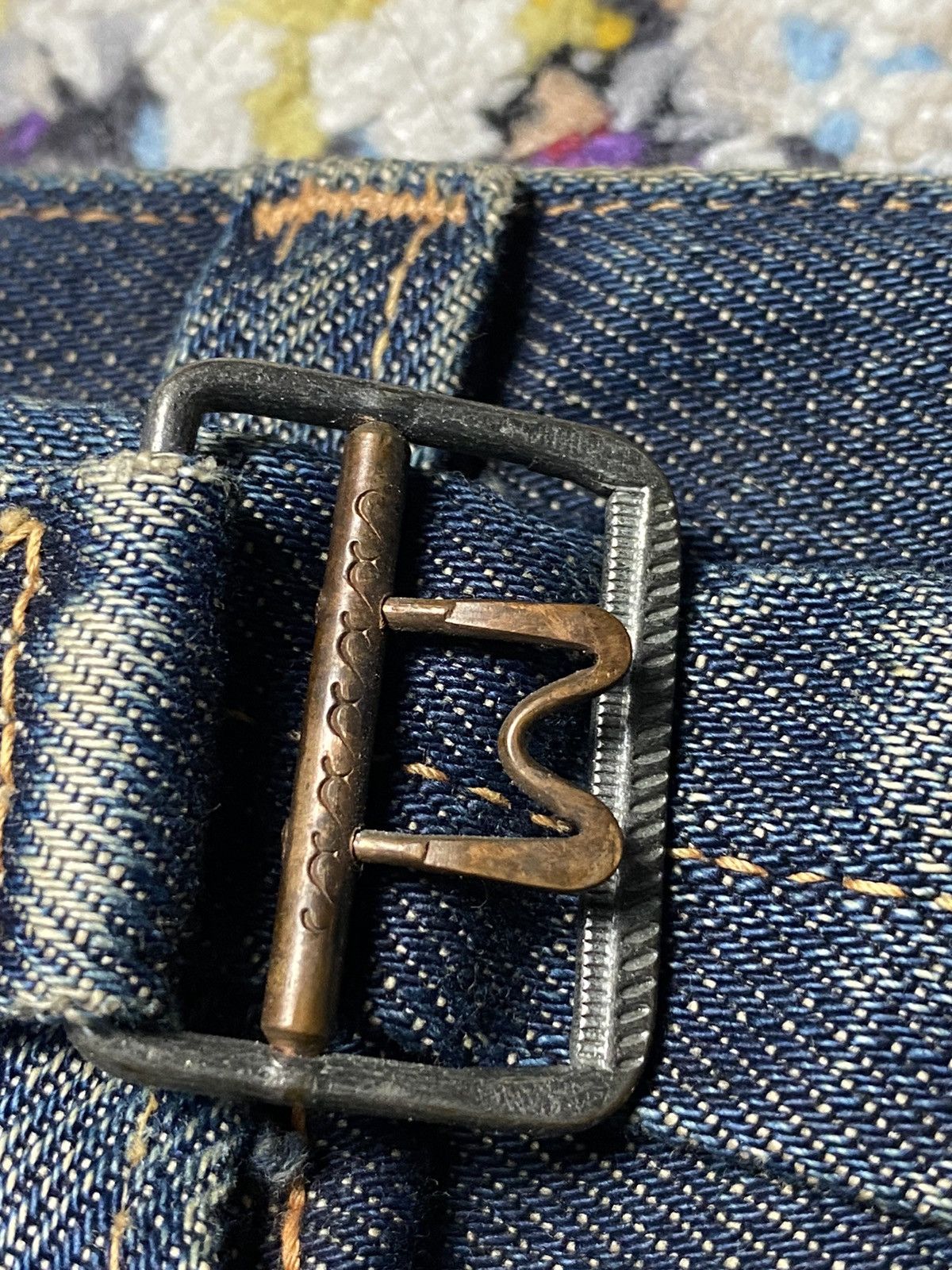 Levi's × Levi's Vintage Clothing × Vintage 1980 Cinch Buckleback Big E 501 Levis Selvedge Slim Straight Size US 34 / EU 50 - 7 Thumbnail