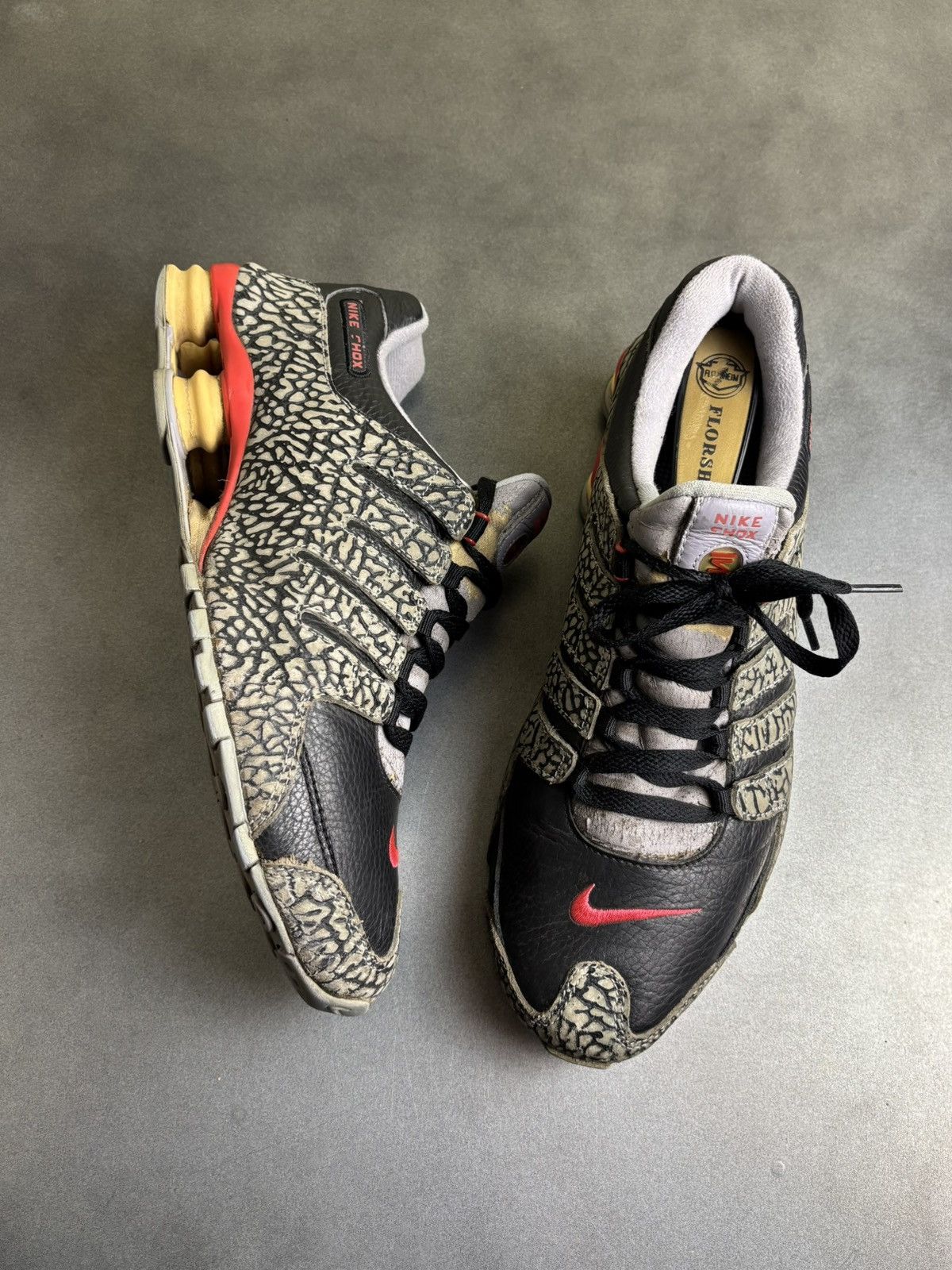 Nike × Vintage 2005 Nike Shox NZ Black Cement 3 VIntage Nike BC3 311377 061 Size US 10.5 / EU 43-44 - 1 Thumbnail
