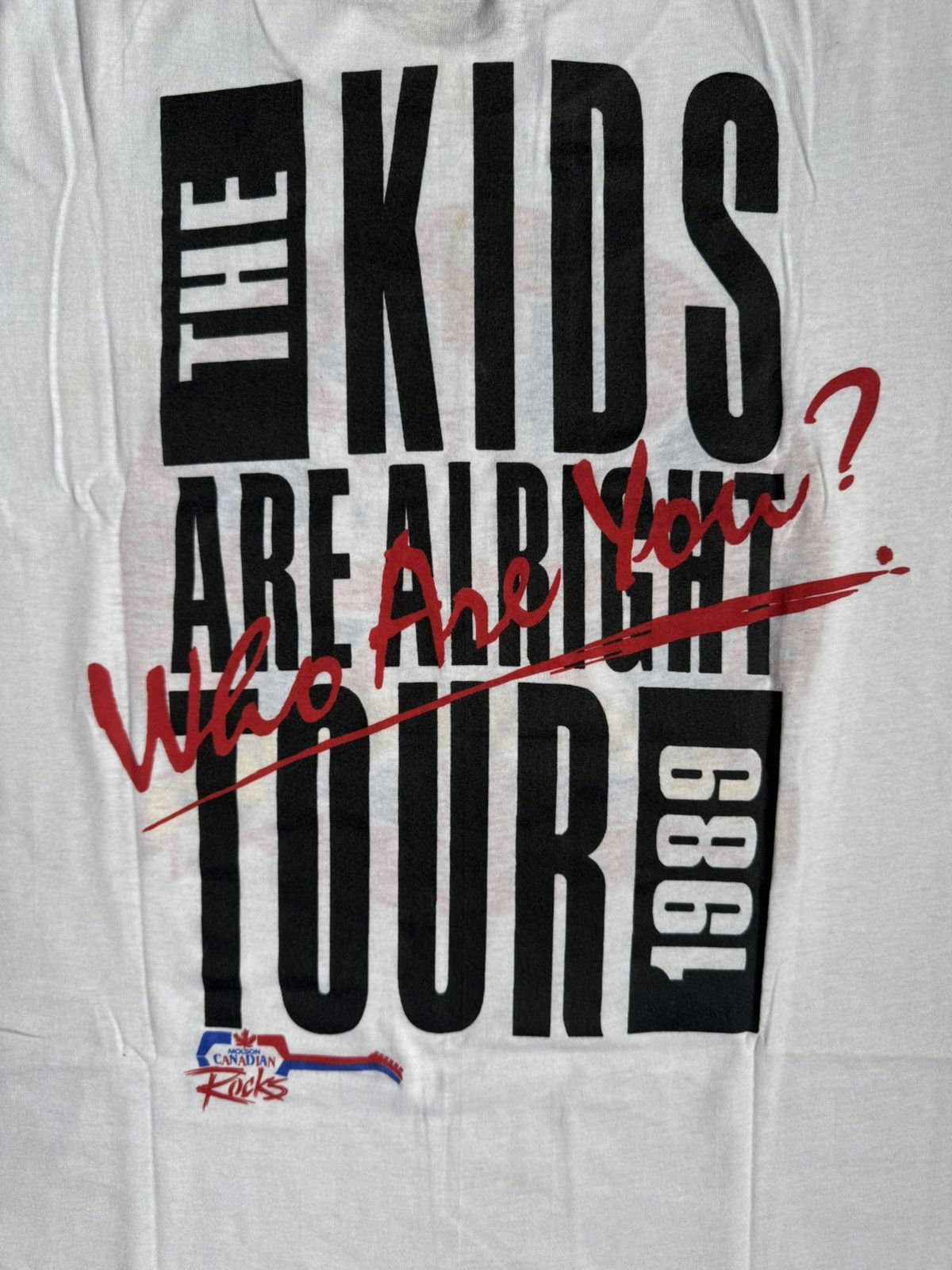 Vintage Vintage 80s The Who Band Tee Single Stitch Screen Stars Size US L / EU 52-54 / 3 - 4 Thumbnail