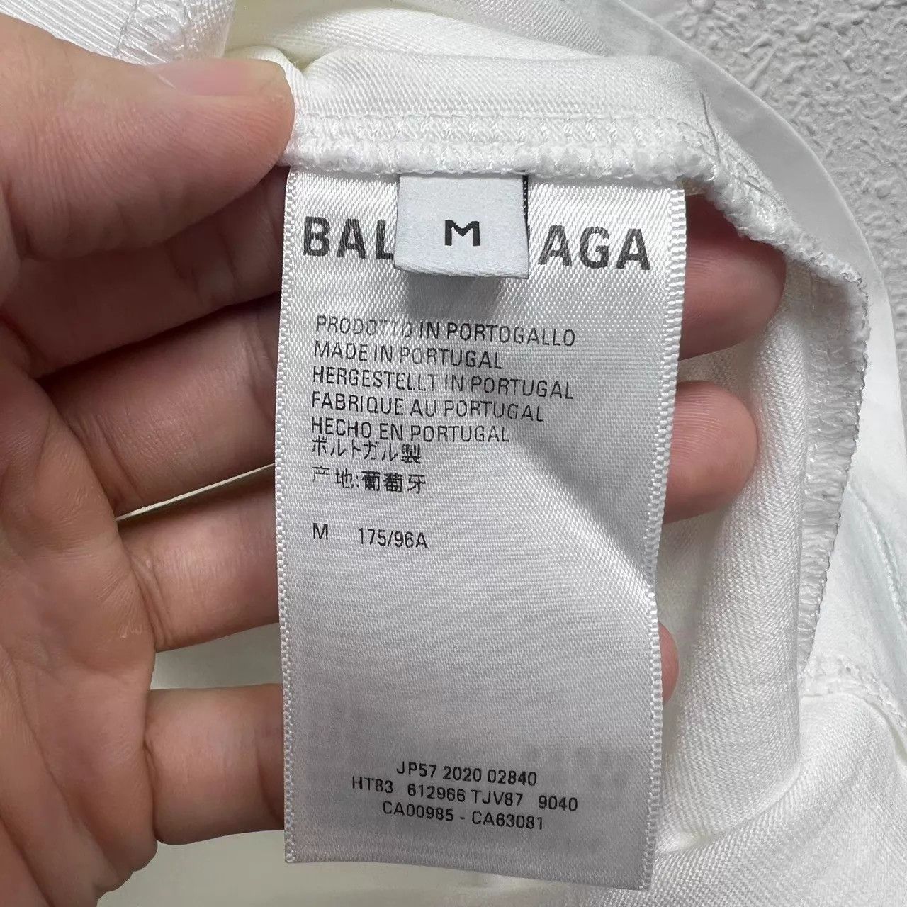 Balenciaga Balenciaga BB Embroidered White Tee Size M 99 Size US M / EU 48-50 / 2 - 5 Thumbnail