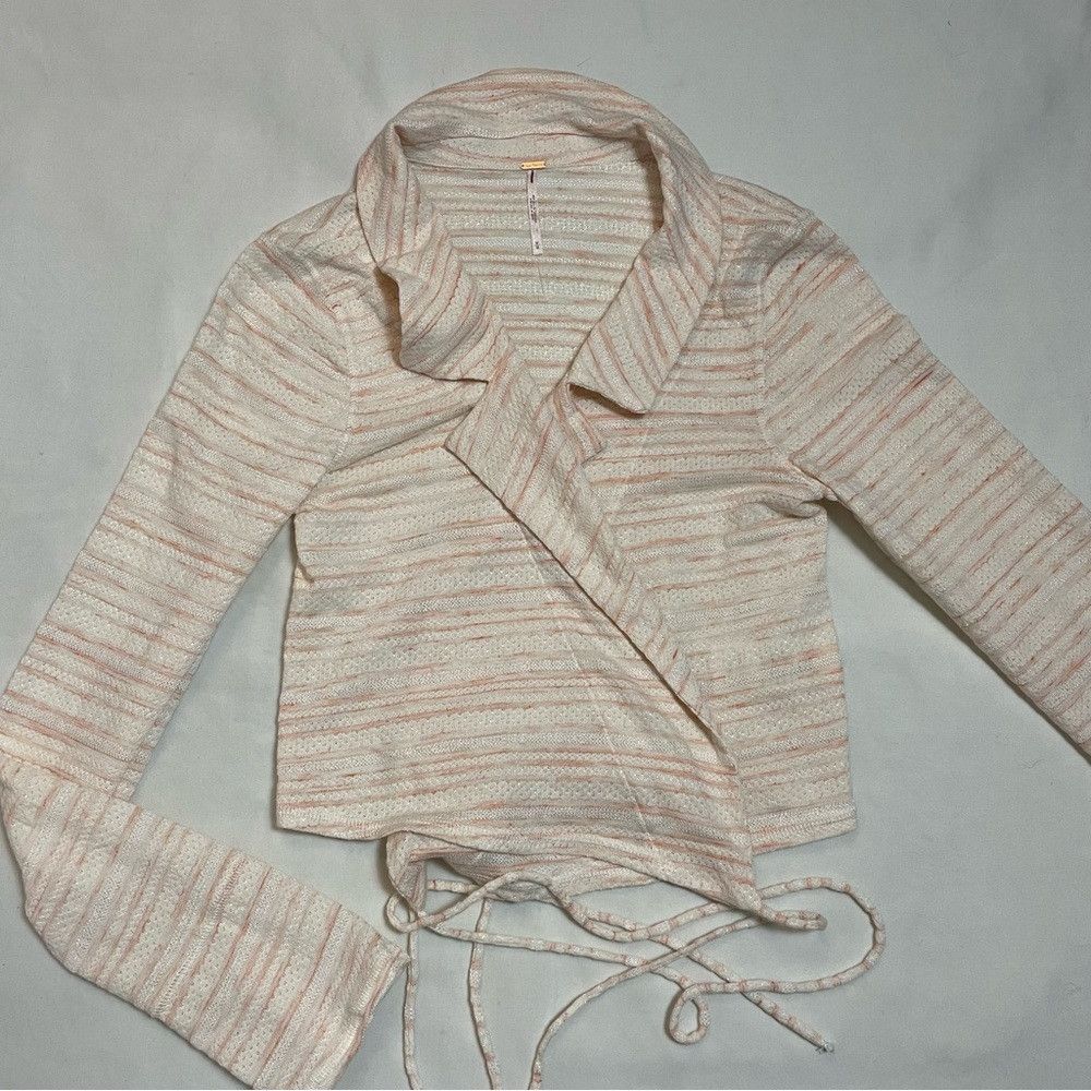 Free People New Free People Eloise Wrap Pink Long Sleeve Top Size M Size M / US 6-8 / IT 42-44 - 6 Thumbnail
