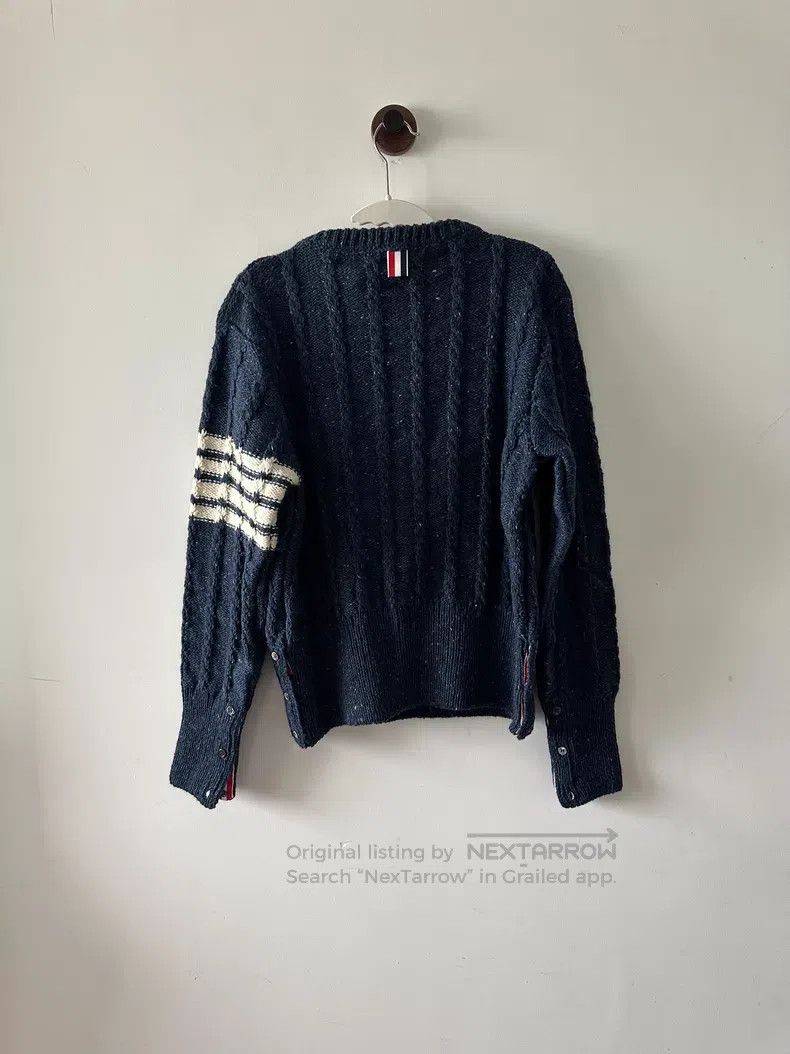 Thom Browne Thom Browne Blue Knit Sweater Size US XL / EU 56 / 4 - 2 Thumbnail