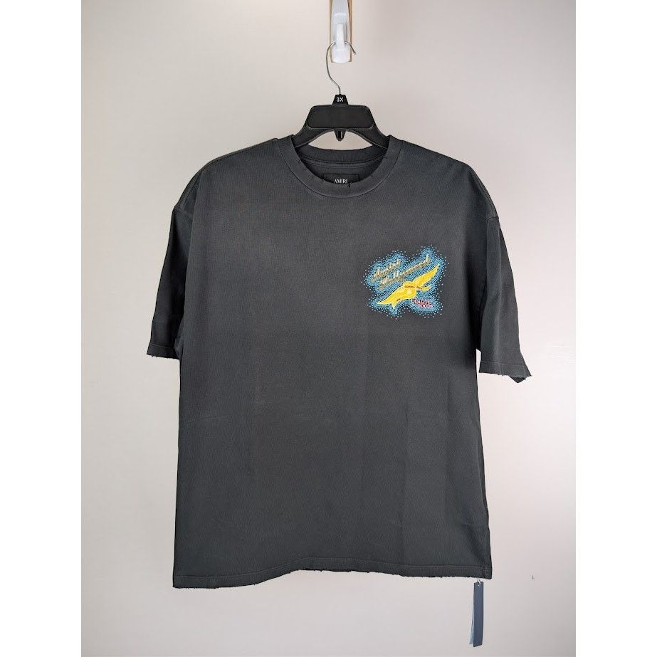 Amiri o1rshd1 Short Sleeve T-Shirt in Black Size US M / EU 48-50 / 2 - 2 Thumbnail