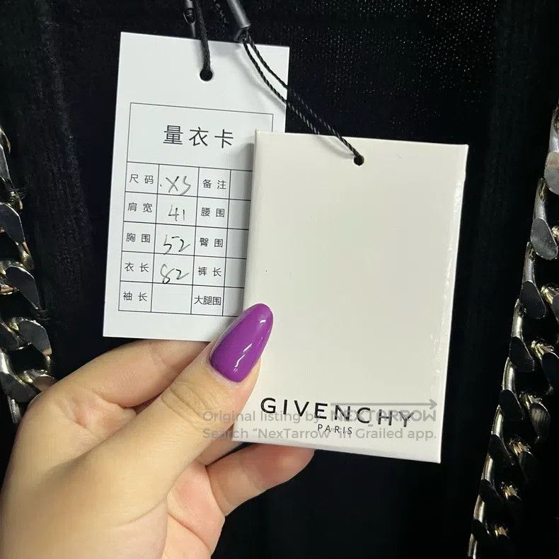 Givenchy Givenchy Classic Black Solid Color Metal Accessory Long Sl Size US XS / EU 42 / 0 - 4 Thumbnail
