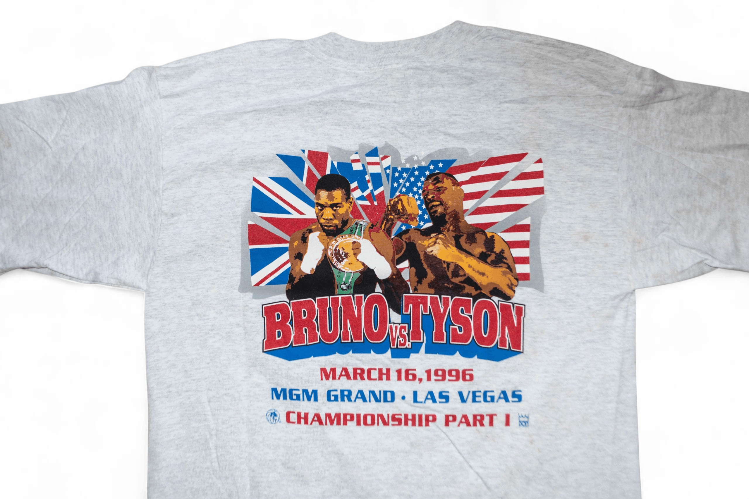 Vintage NWT* 1996 Tyson vs Bruno Official Fight T-shirt Size US L / EU 52-54 / 3 - 1 Thumbnail