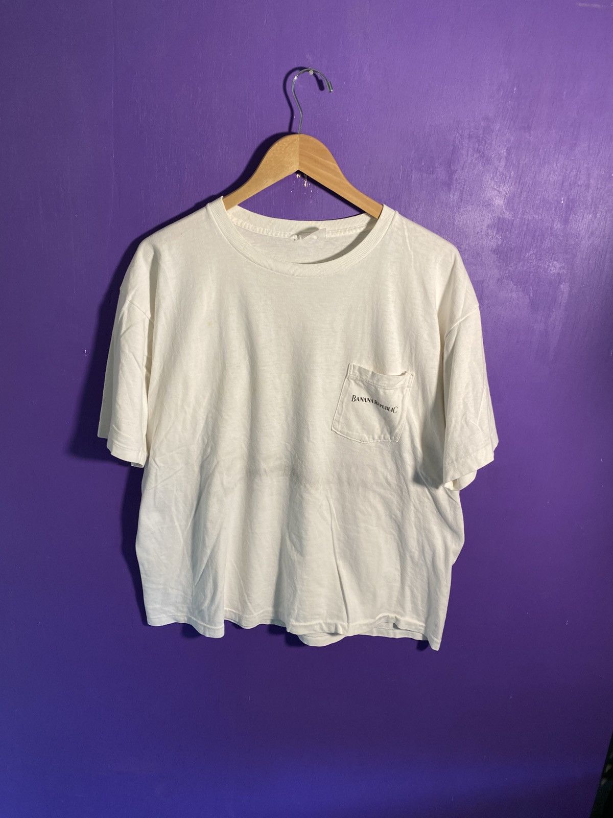 Banana Republic Vintage 80s Banana Republic pocket tee Size US XL / EU 56 / 4 - 1 Thumbnail