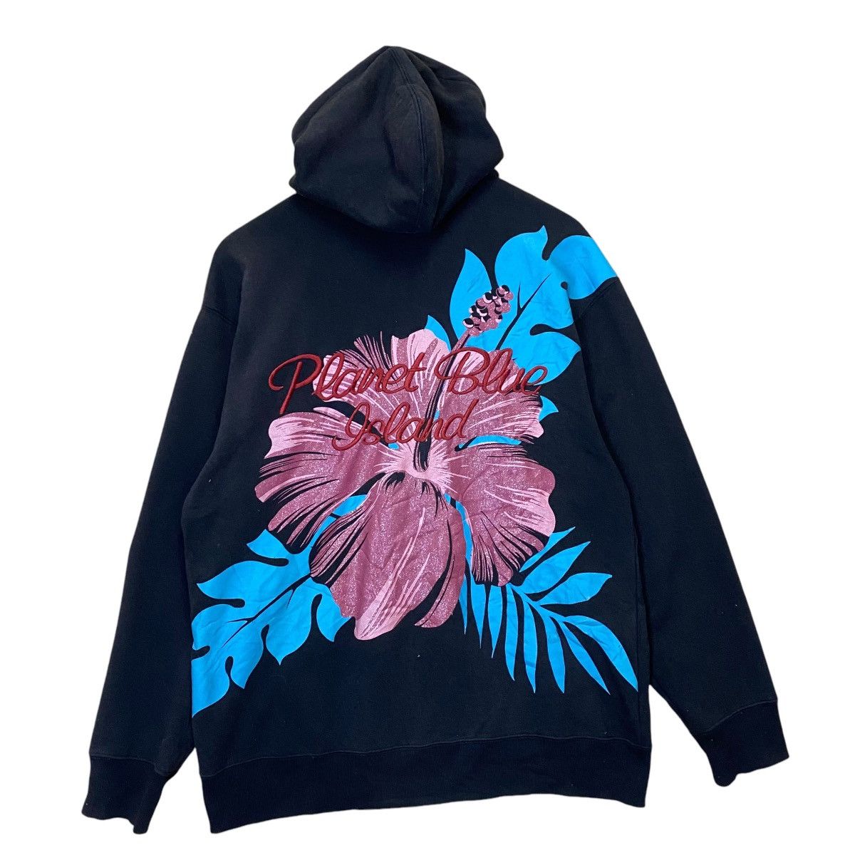Japanese Brand × Vintage Planet Blue Island Big Logo Zipper Hoodie Size US L / EU 52-54 / 3 - 1 Thumbnail