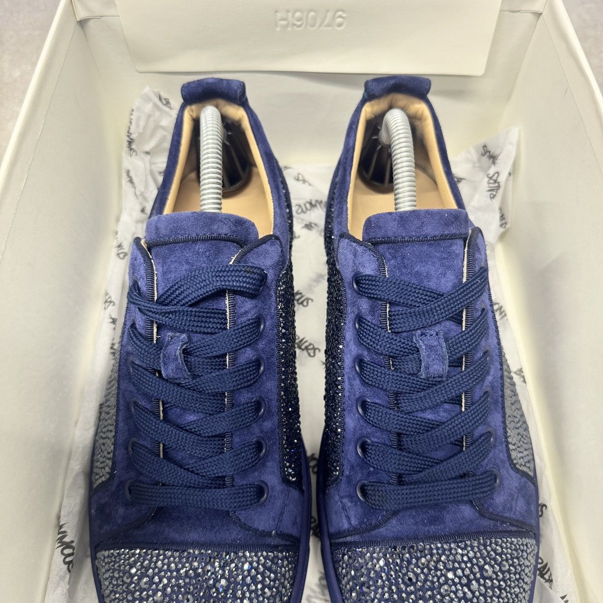 Christian Louboutin Christian Louboutin Louis Junior Strass Trainers RRP £1950 Size US 8.5 / EU 41-42 - 4 Thumbnail
