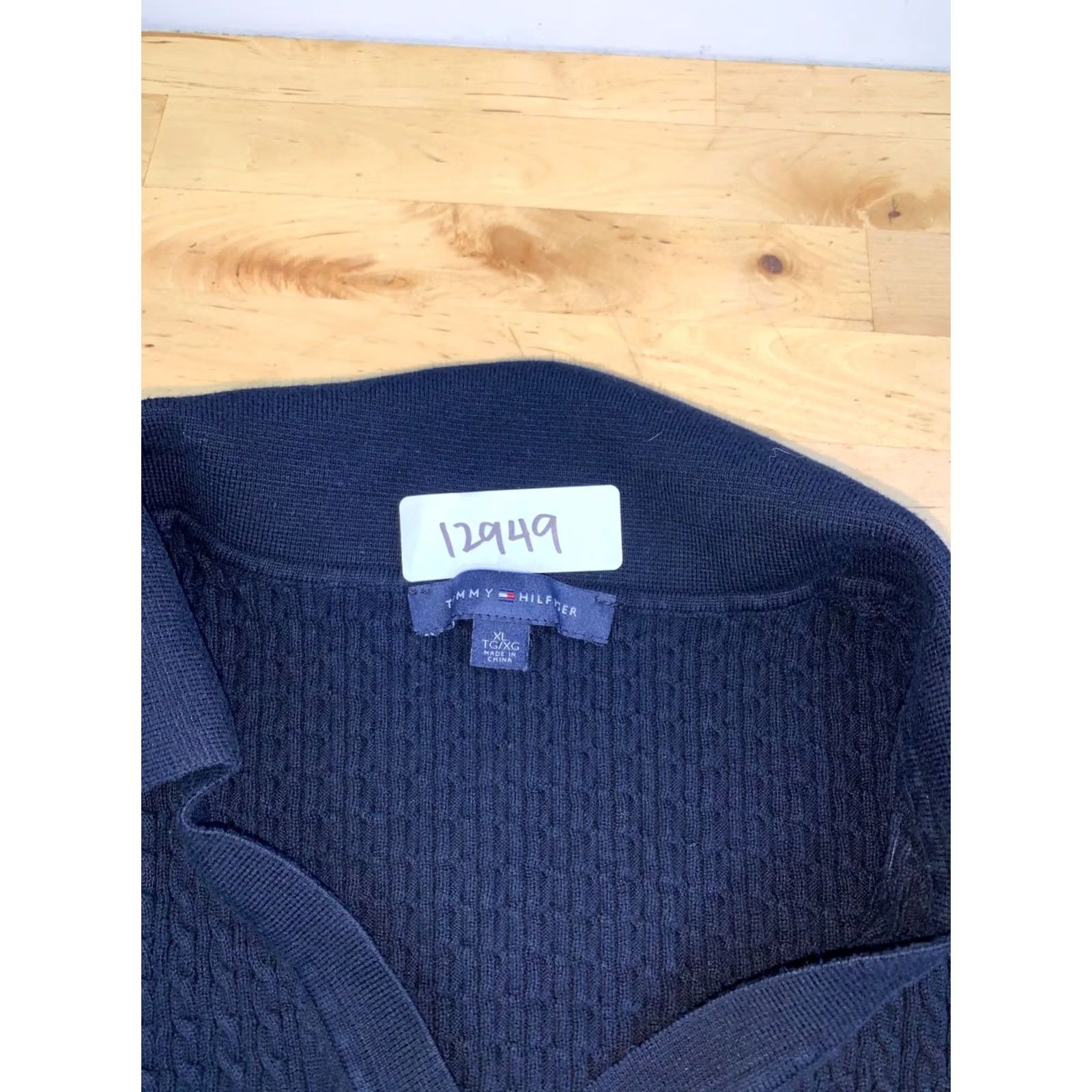 Tommy Hilfiger Tommy Hilfiger Polo Cable Knit Sweater Women XL 3/4 Sleeve Blue Size XL / US 12-14 / IT 48-50 - 2 Thumbnail