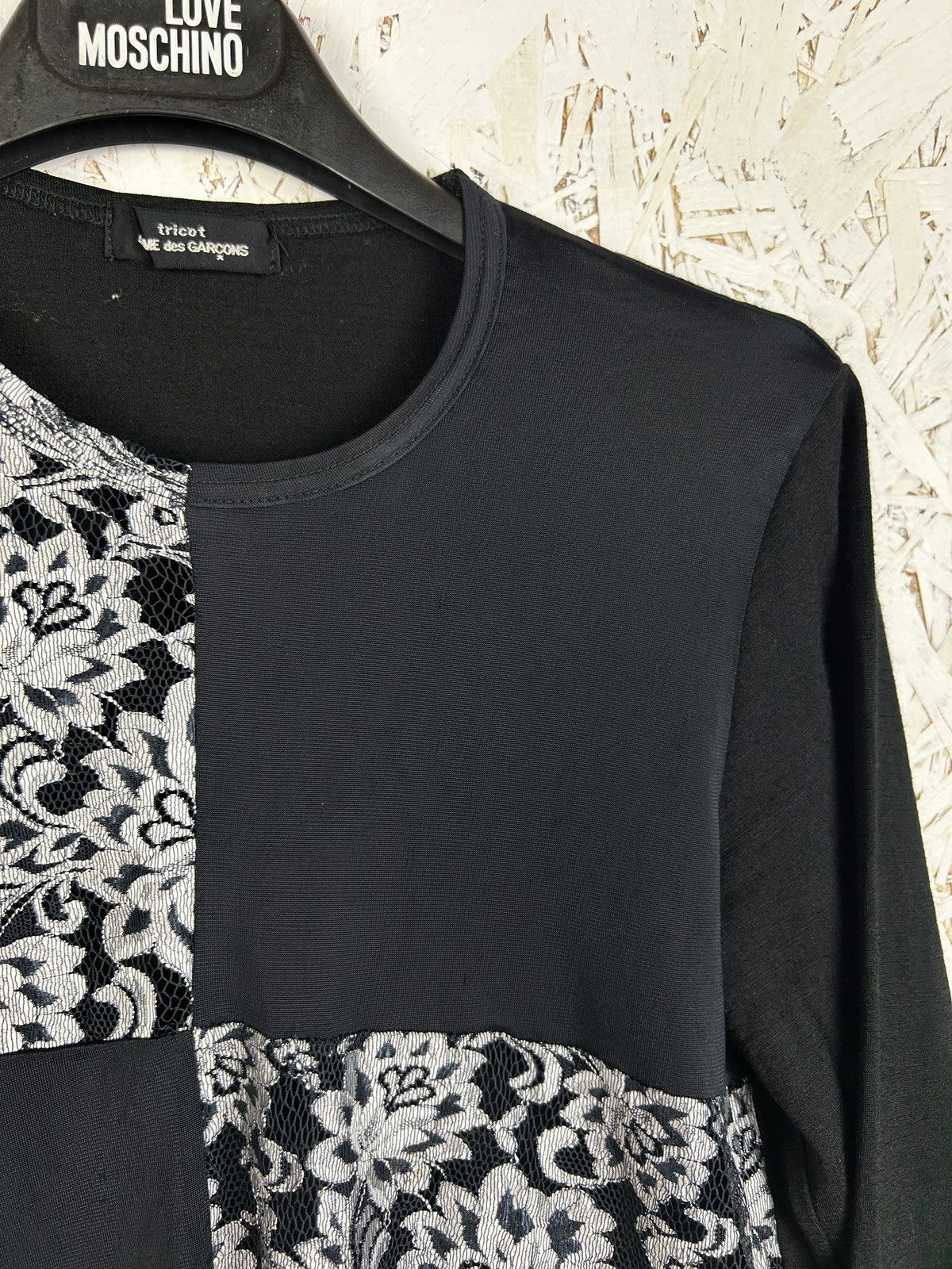 Tricot Comme des Garcons 90s Comme Des Garcons 1995 Lace & Wool Archive Long Sleeve Size M / US 6-8 / IT 42-44 - 2 Thumbnail