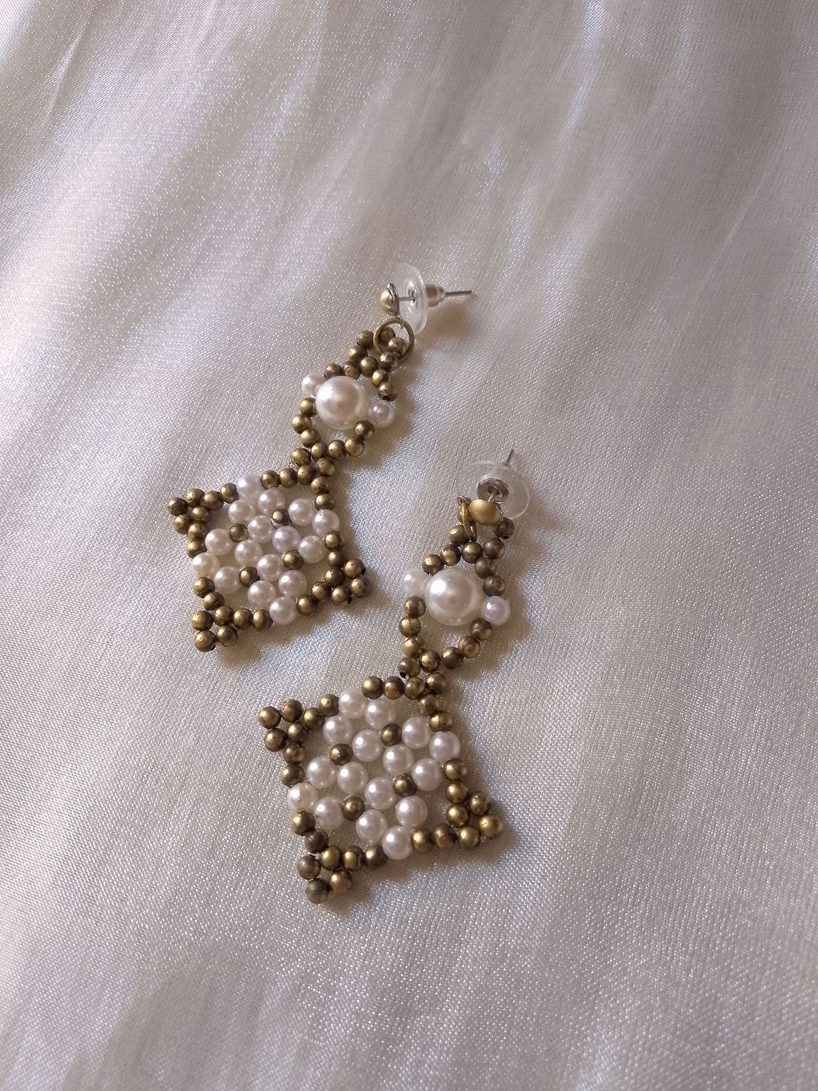 Handmade Necklace Vintage Pendant Earrings Antique Materials Recycled Size ONE SIZE - 3 Thumbnail