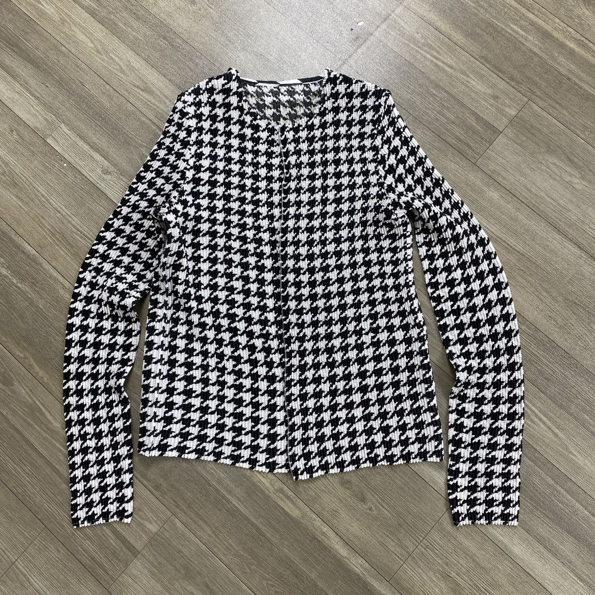 Issey Miyake Pleats Please Issey Miyake Specchio Houndstooth Cardigans Size XS / US 0-2 / IT 36-38 - 1 Thumbnail