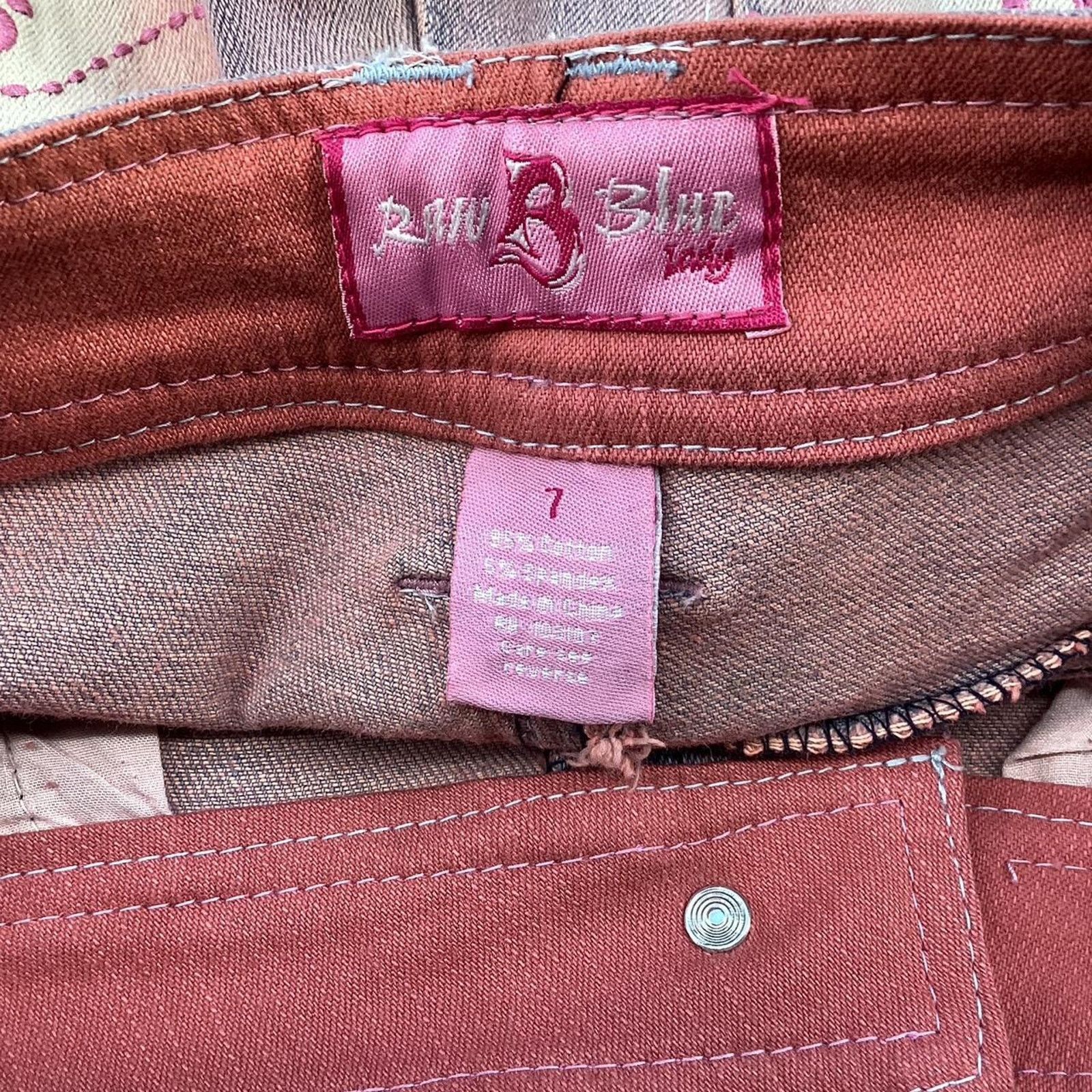 Other Womans raw blue jeans PINK Size 28" / US 6 / IT 42 - 5 Thumbnail