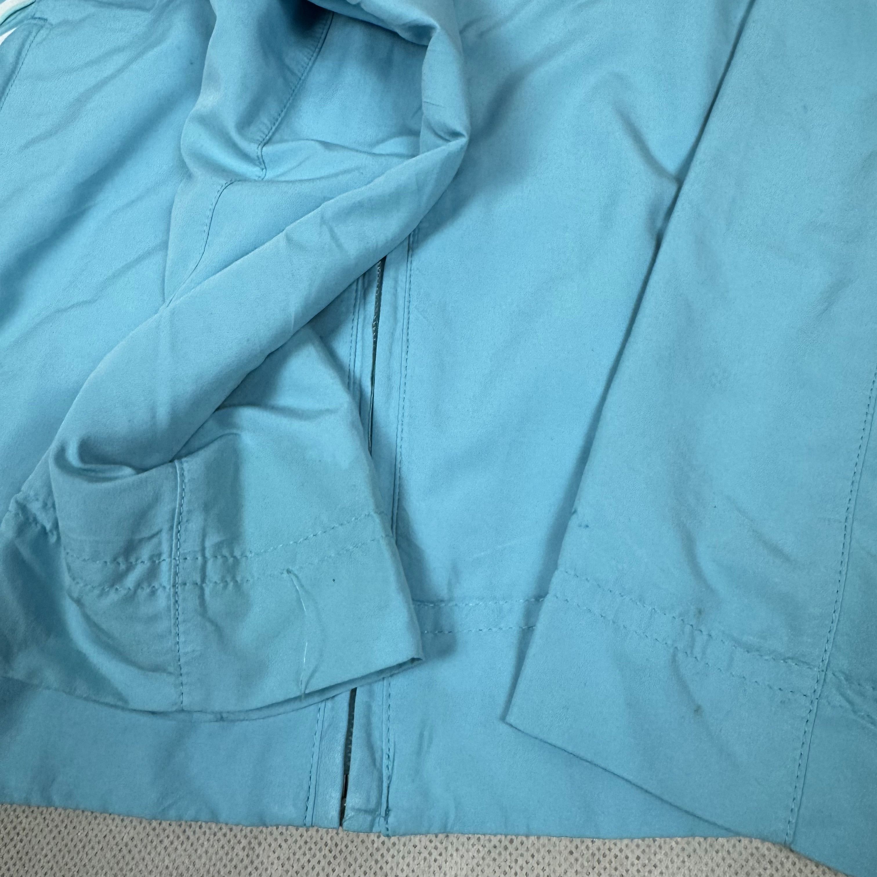 Adidas × Vintage Adidas Womens Aqua Black Mesh Lined Full Zip Tracksuit Small Size S / US 4 / IT 40 - 6 Thumbnail
