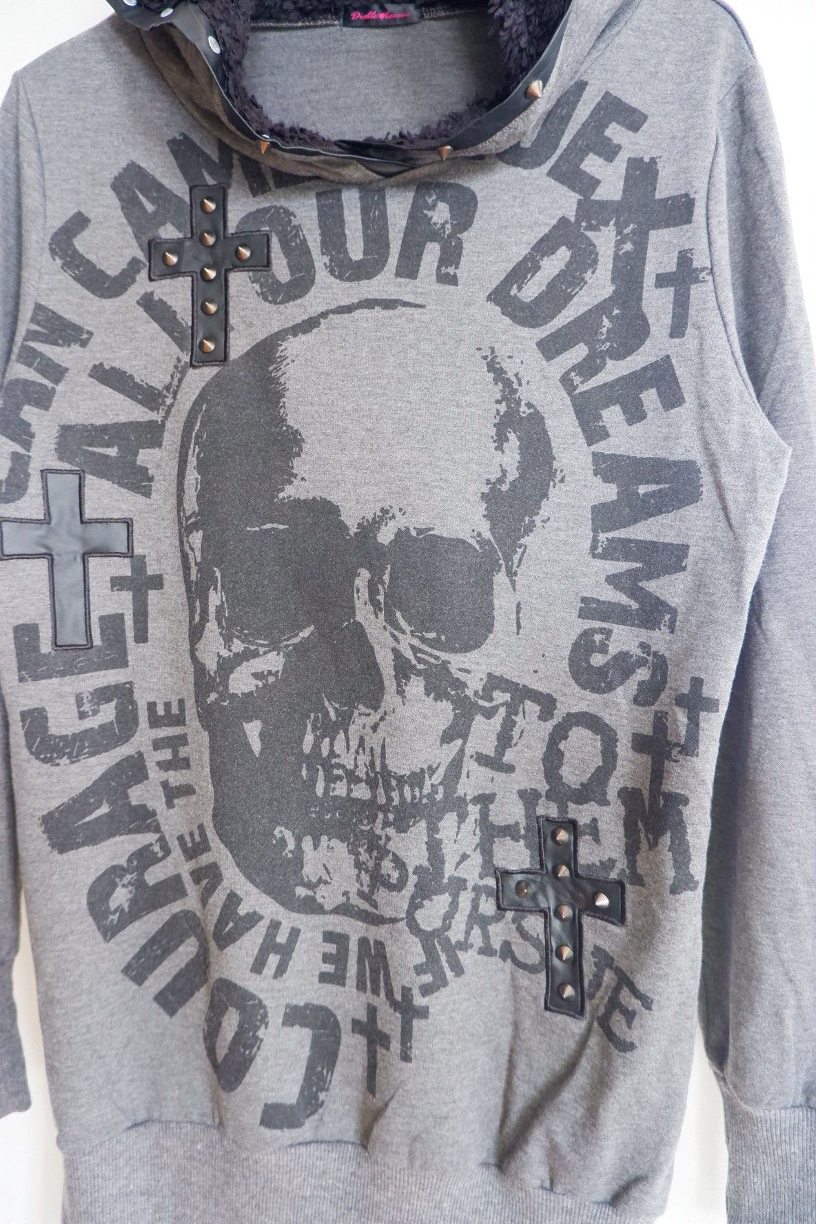 Hysteric Glamour Vintage Diable Caiserr Cross Studded Hoodie Size US L / EU 52-54 / 3 - 4 Thumbnail