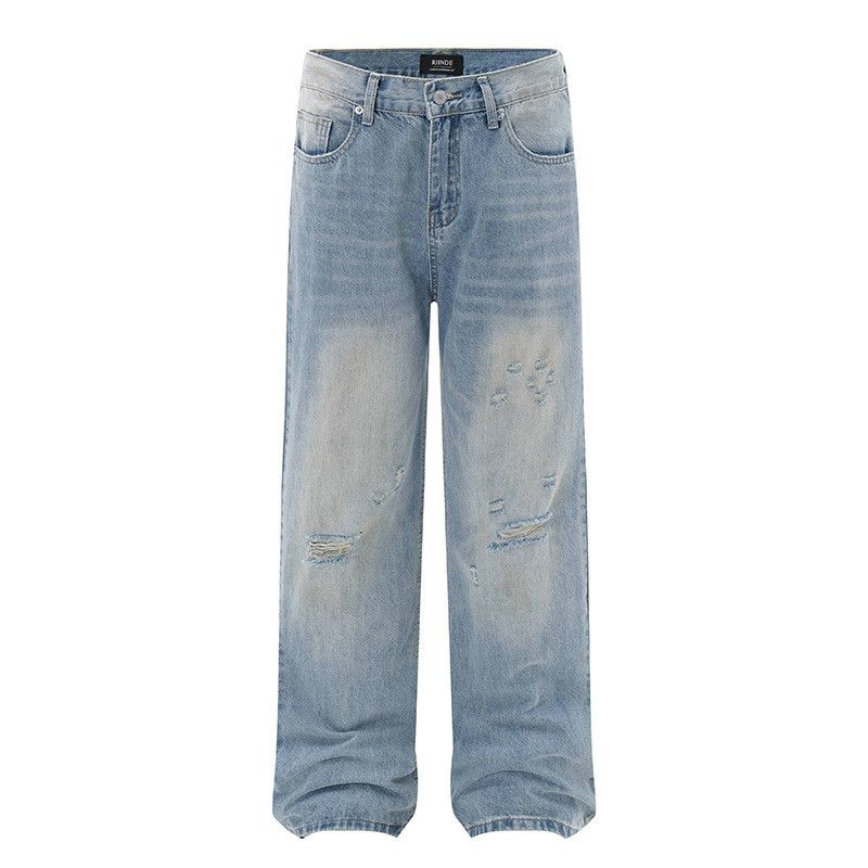 Vintage Men's flared Cleanfit ripped washed jeans Size US 32 / EU 48 - 1 Thumbnail