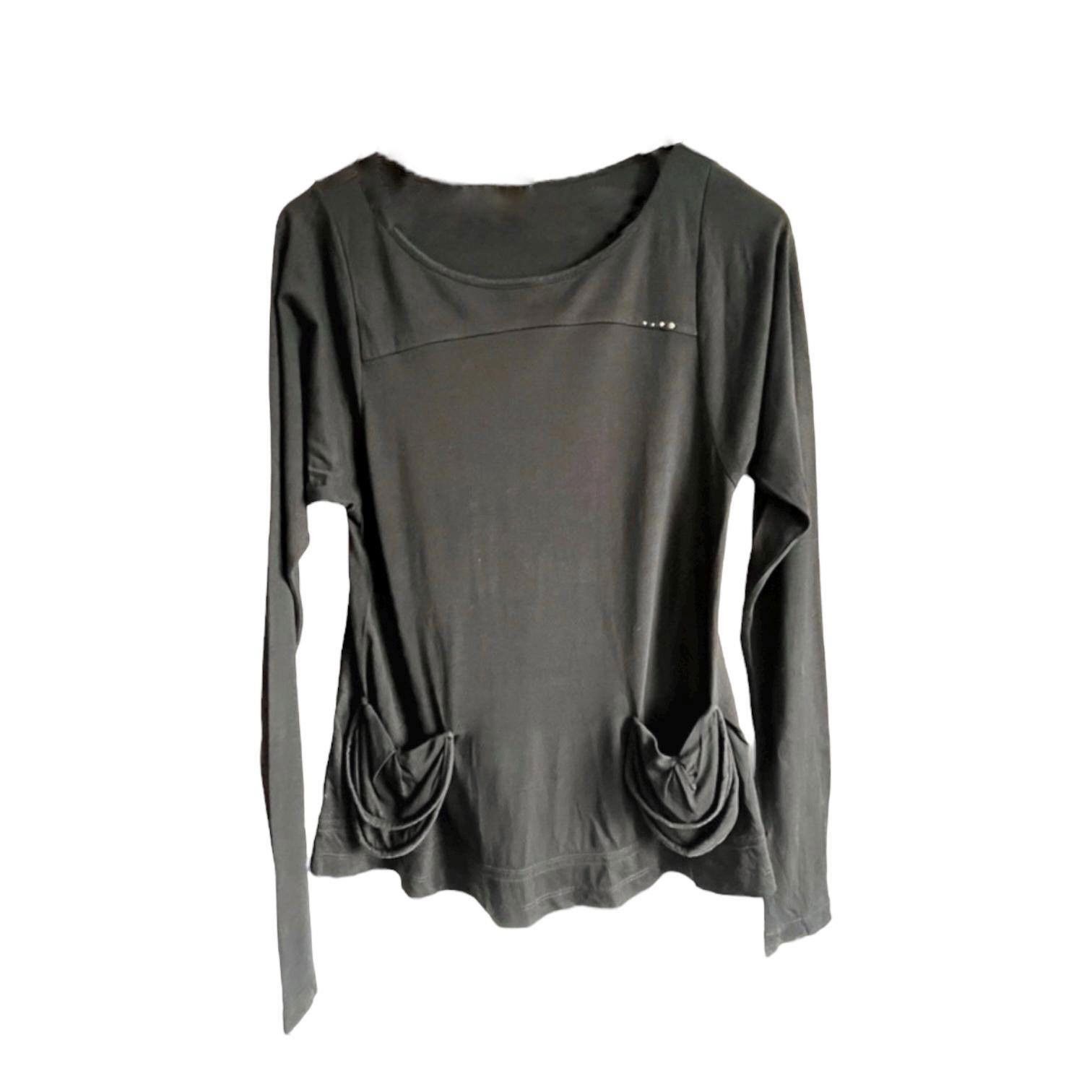 Cop Copine The Cop Copine Draped Pocket Top Size S / US 4 / IT 40 - 1 Thumbnail