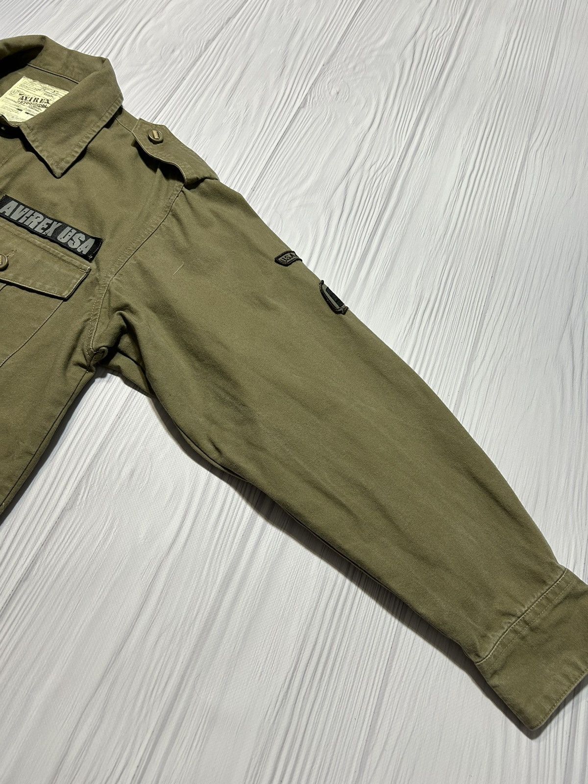Avirex Vintage Military Avirex USA Army Patch Button Up Jacket Size US M / EU 48-50 / 2 - 12 Thumbnail