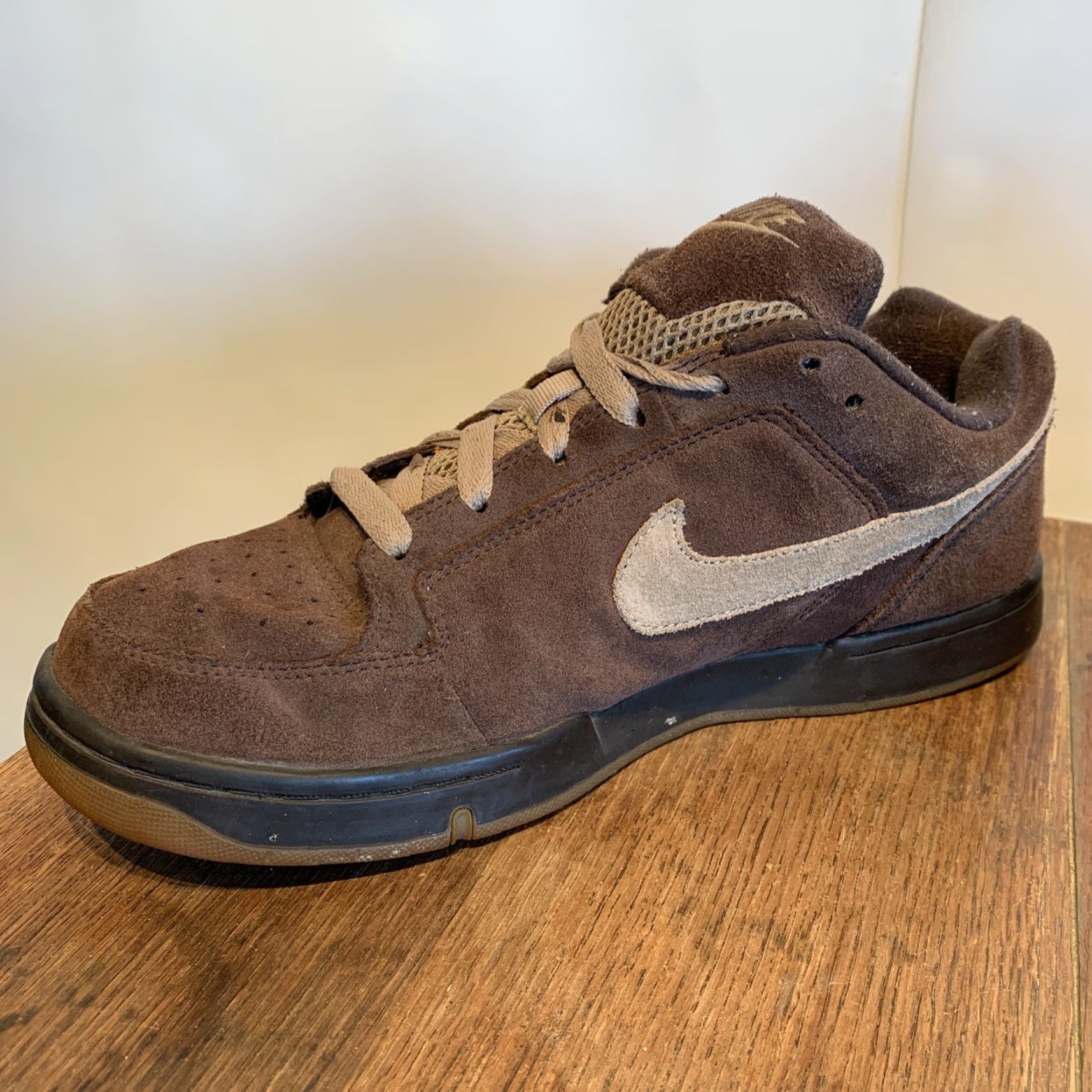 Nike Nike Dunk Low Mens Size 9 Brown Leather Sneaker 2007 Air Swoosh Size US 9 / EU 42 - 7 Thumbnail