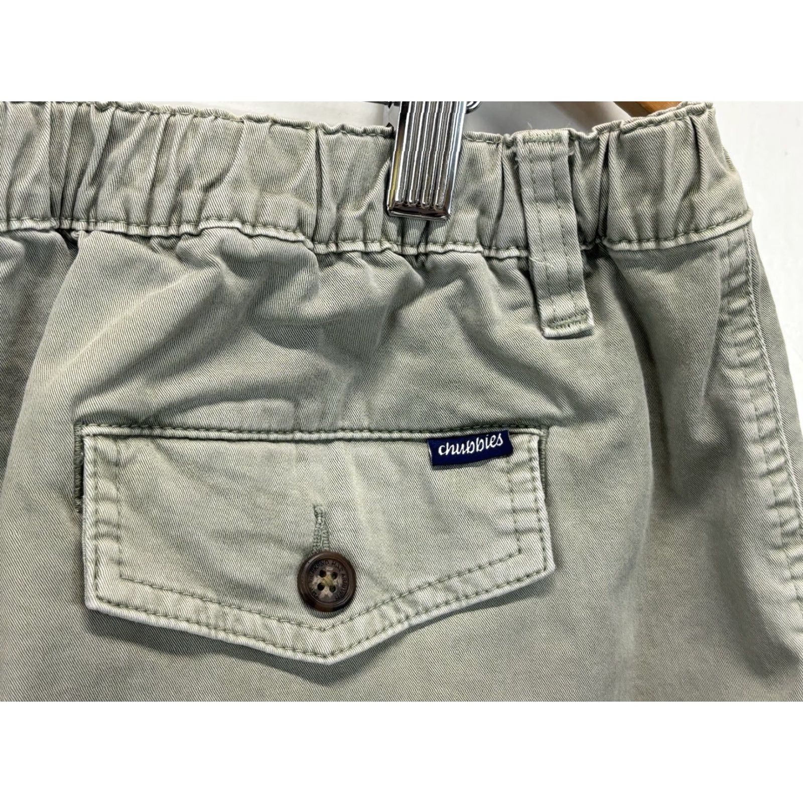 Chubbies VINTAGE Chubbies Men's Chino Shorts 2XL Regular Fit 7-Inch Inseam Green Cotton Blend Elastic Waist Preppy Casual Size US 39 - 3 Thumbnail