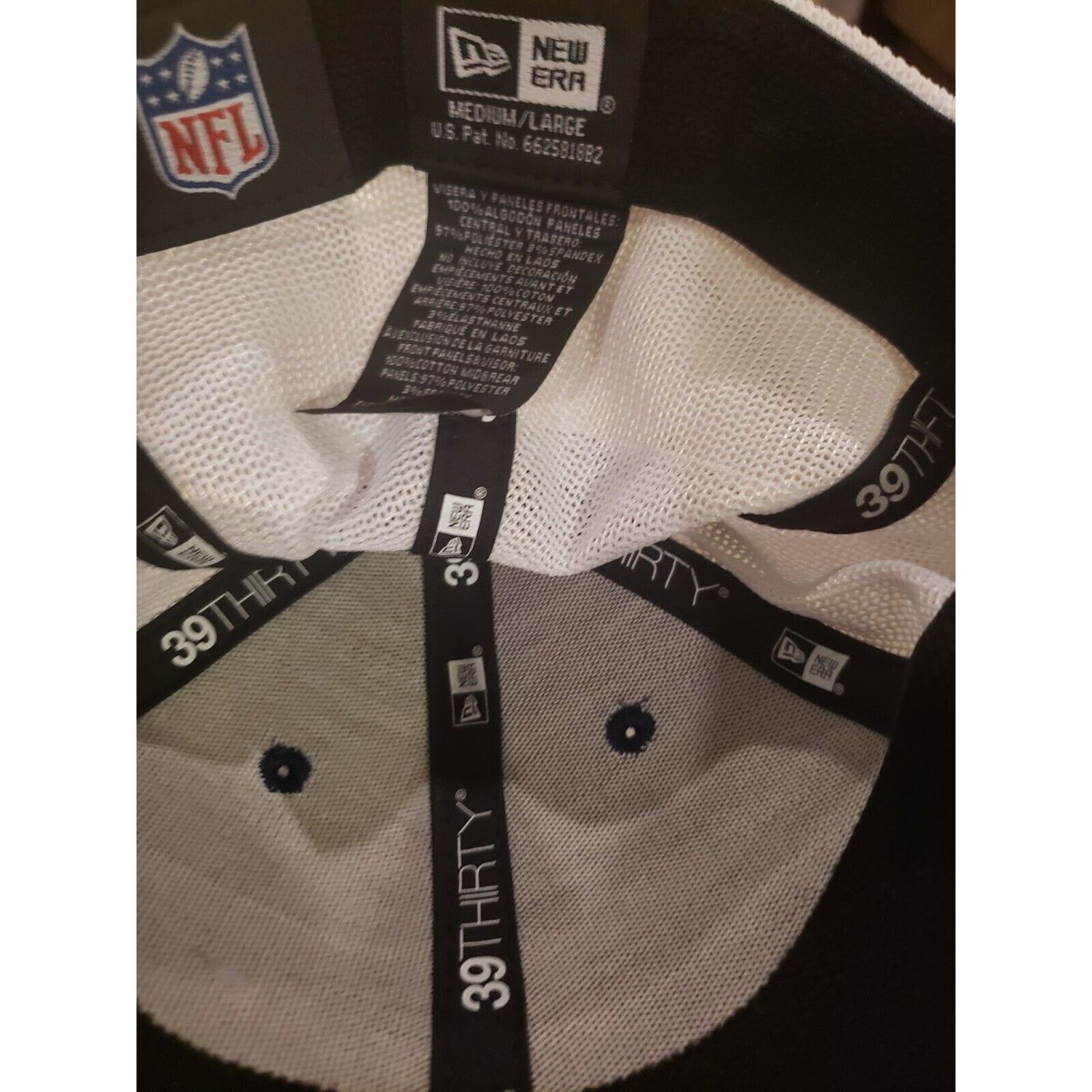 New Era Dallas Cowboys Hat Cap Stretch Fit 39Thirty Gray M/L New Era Size ONE SIZE - 6 Thumbnail