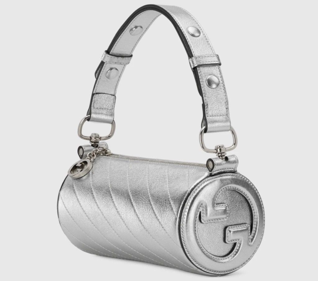 Gucci Blondie Silver Mini Bag, Women's
