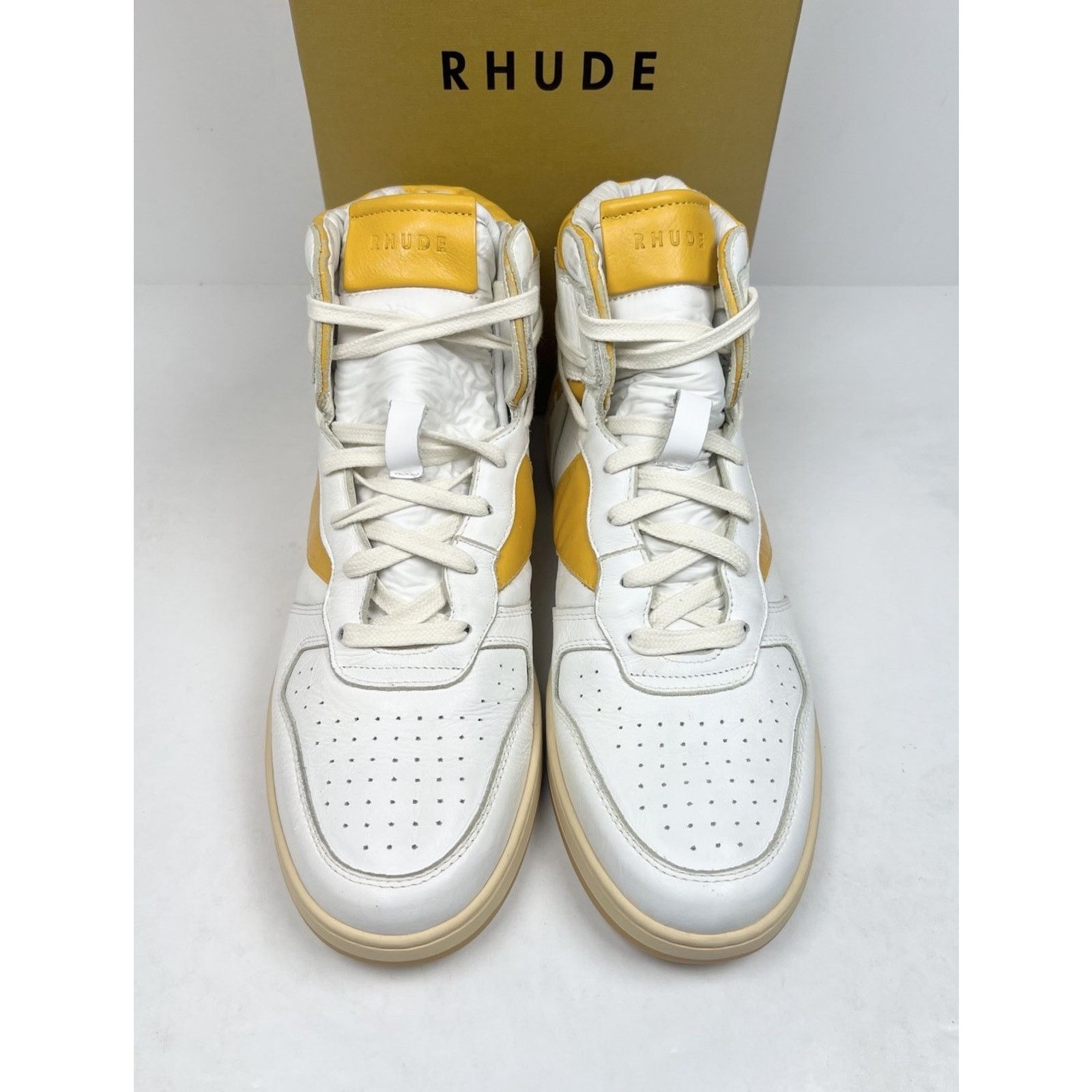 Rhude Size 10US - Rhude Yellow Rhecess Leather High NEW Size US 10 / EU 43 - 2 Thumbnail