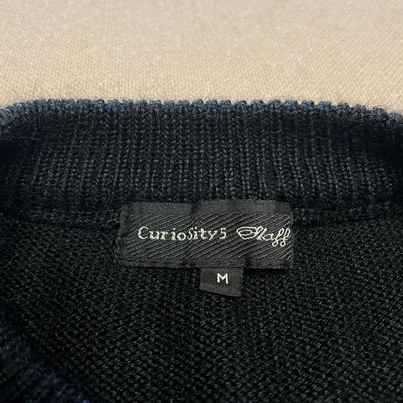 Vintage VINTAGE Curiosity's Staff Mens Sweater Geometric Pattern Wool Blend Pullover Blue Crew Neck M Size US M / EU 48-50 / 2 - 5 Thumbnail