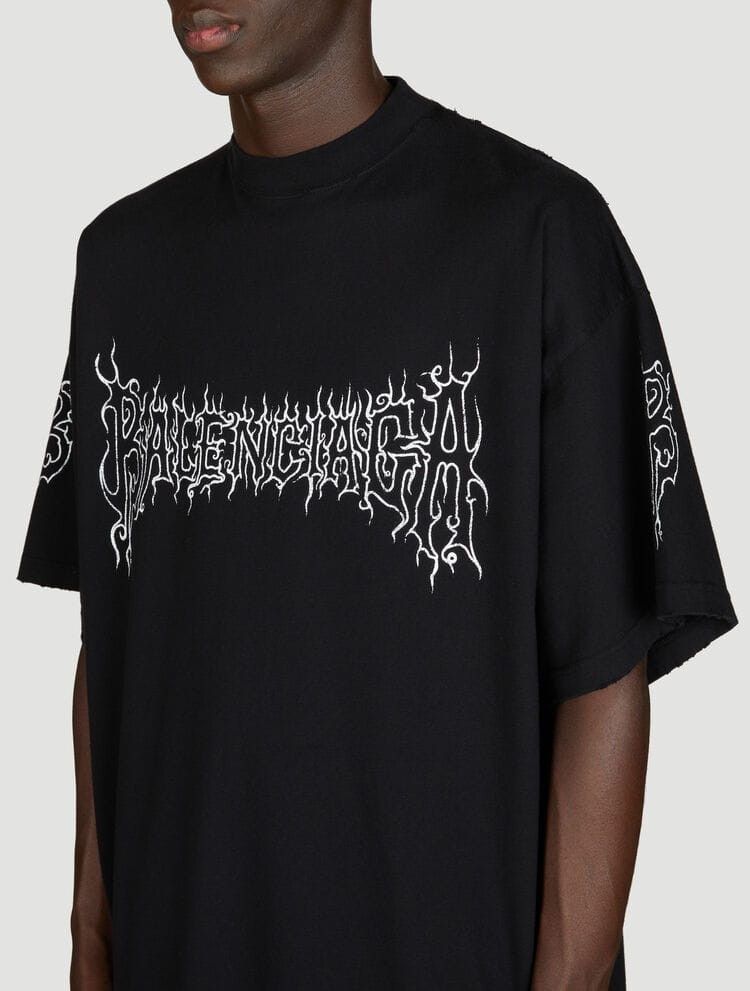 Balenciaga Balenciaga Darkwave Large Fit Logo T-Shirt Size US L / EU 52-54 / 3 - 6 Thumbnail