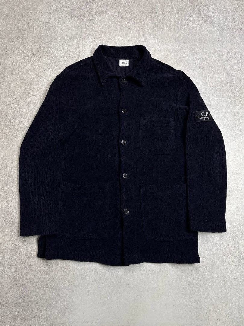C.P. Company Vintage C.P Company Patch Navy Button Overshirt Jacket M Size US M / EU 48-50 / 2 - 1 Thumbnail