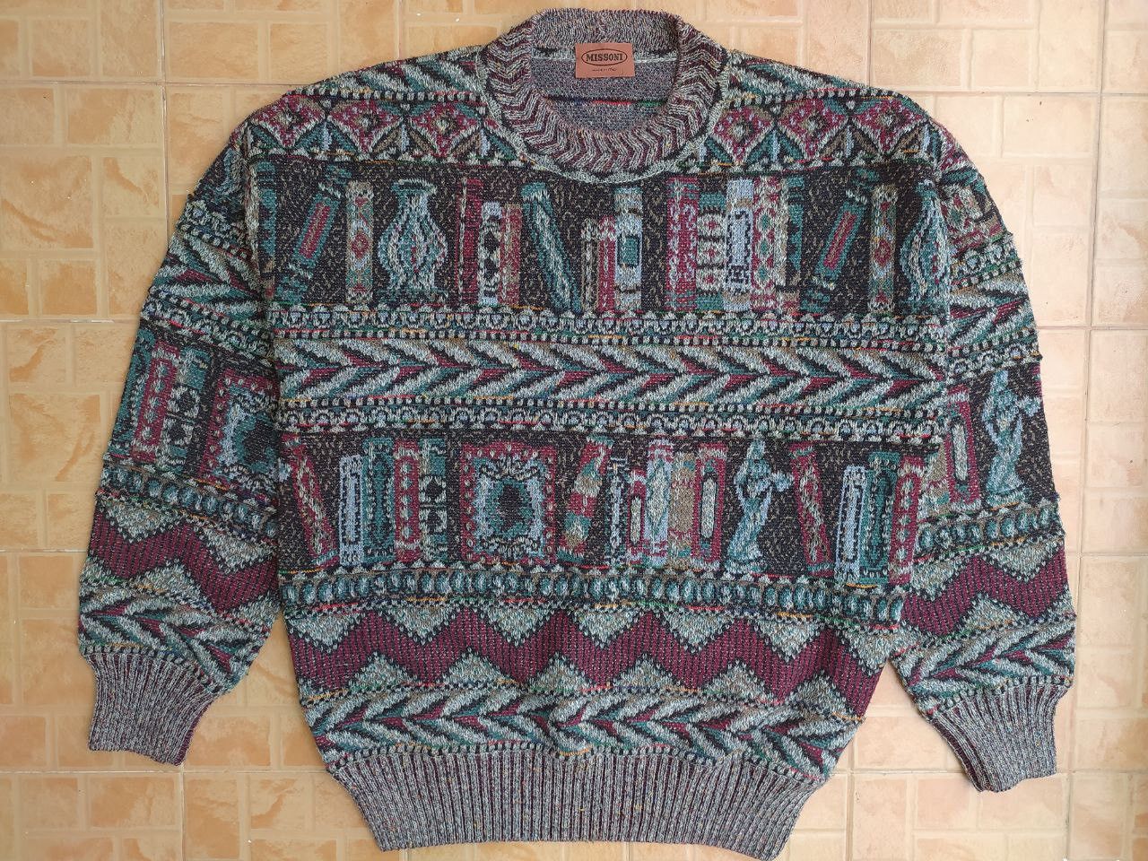 Missoni MISSONI KNIT CREWNECK SWEATER Size US M / EU 48-50 / 2 - 1 Thumbnail