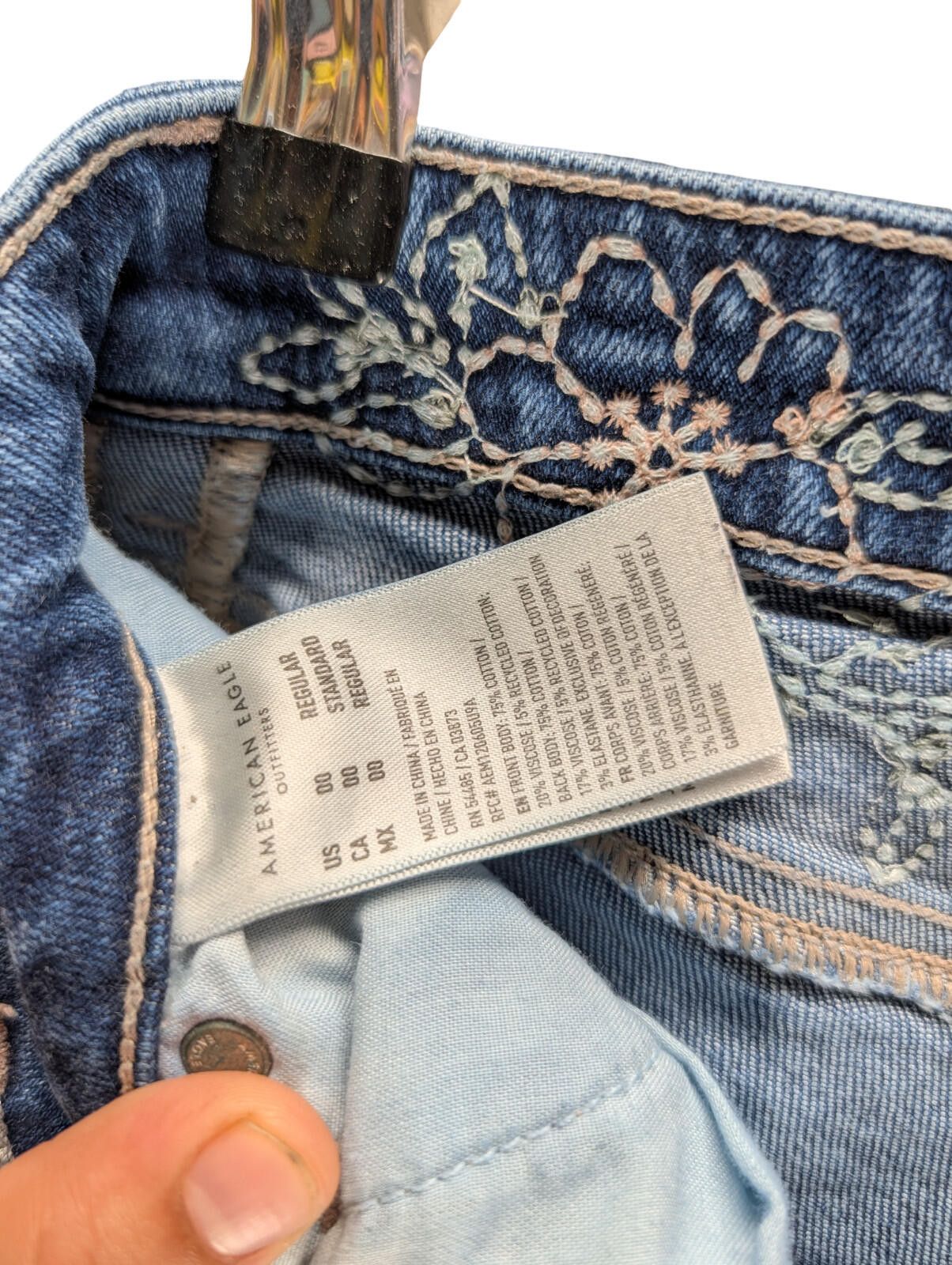 American Eagle Outfitters American Eagle Distressed Rigid Denim Jeans – Size 00R Size 24" / US 00 / IT 34 - 5 Thumbnail