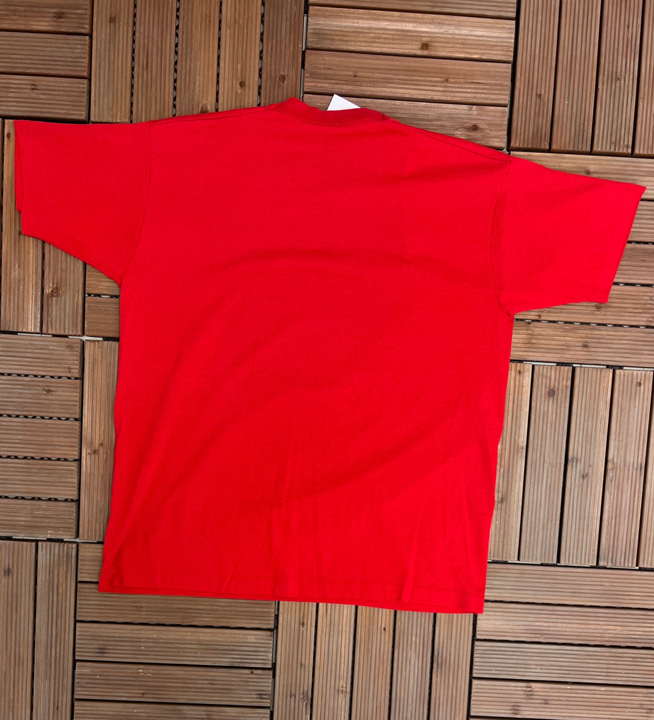 Vintage Juste Pour Rire Montreal Vintage Red T-Shirt Tee Size US XL / EU 56 / 4 - 3 Thumbnail