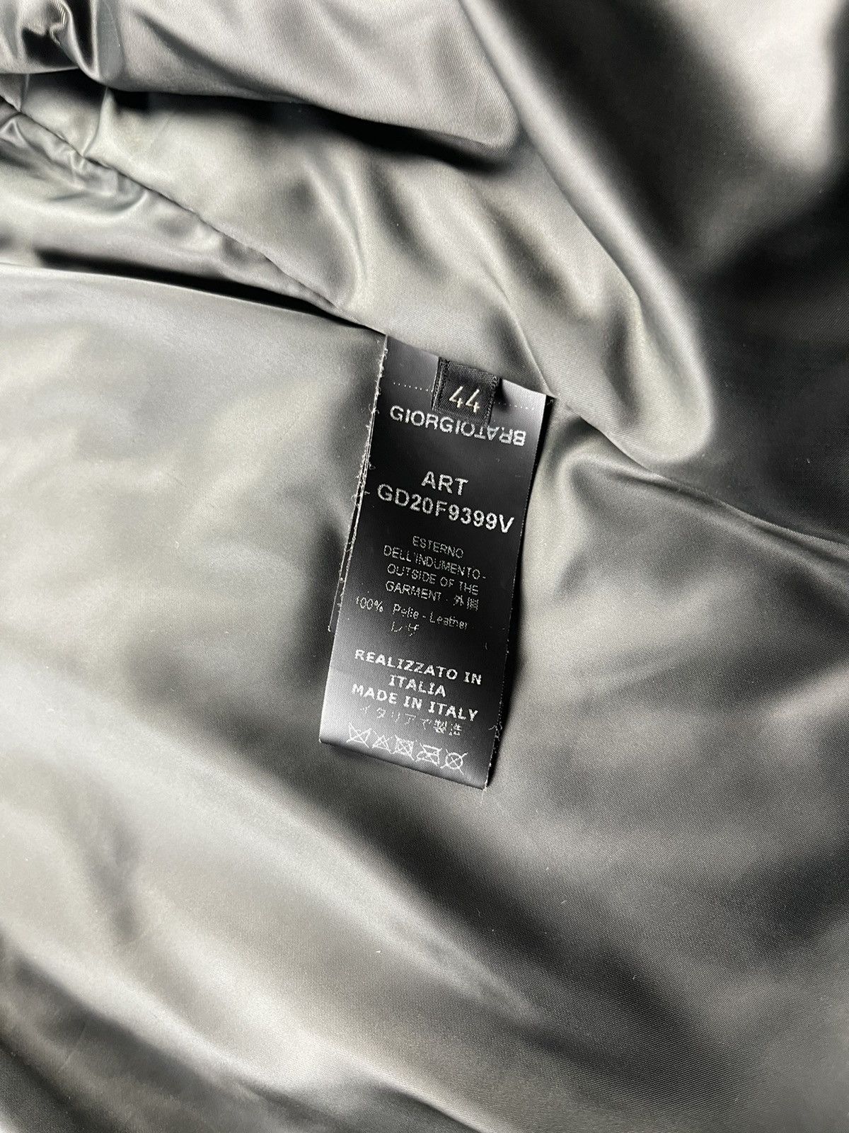 Giorgio Brato Giorgio Brato Dark Brown Vegetable-Tanned Leather Jacket Size US S / EU 44-46 / 1 - 13 Thumbnail