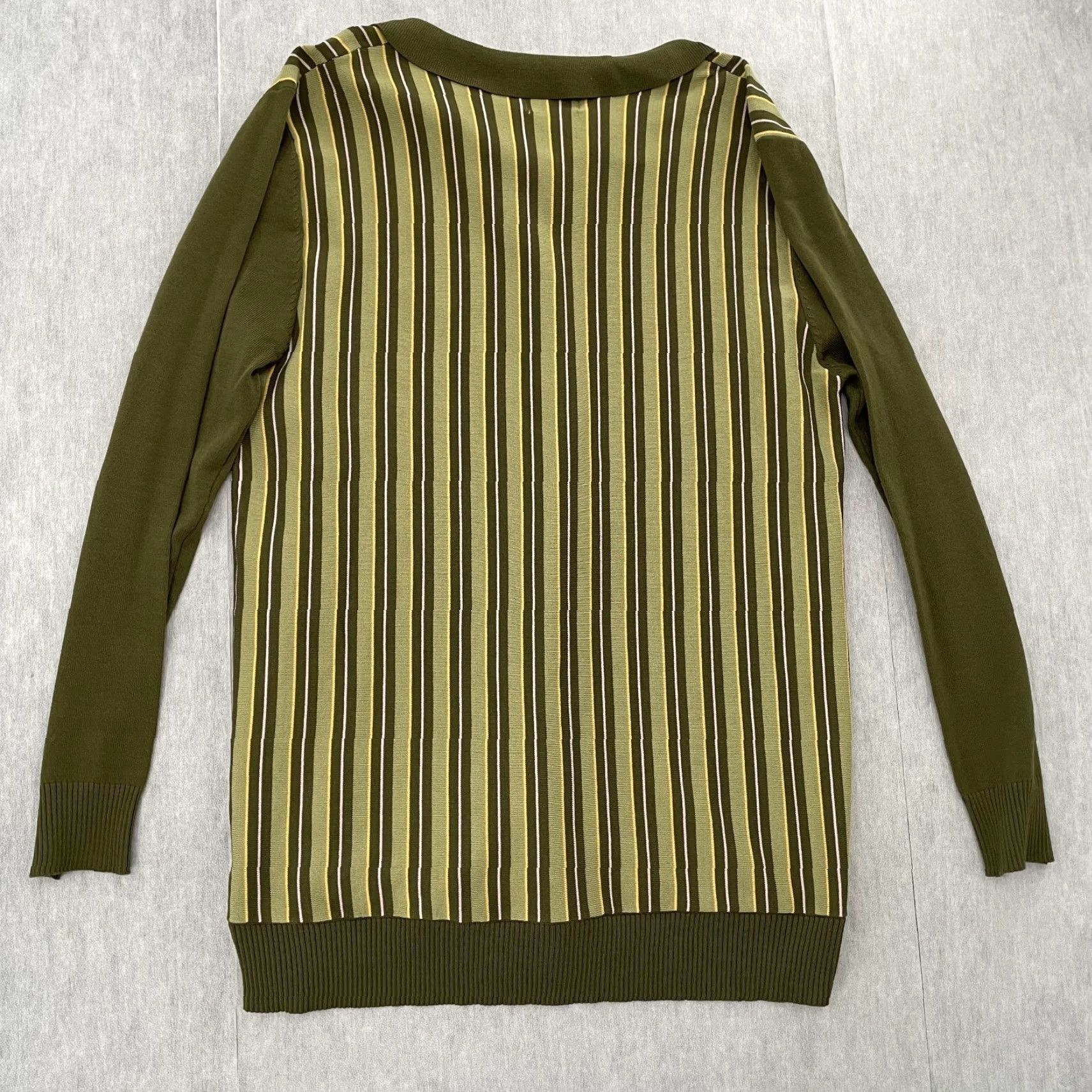 Logo 7 Barstool Golf Sweater Men M Green Stripe Button Up Long Sleeve Logo Cardigan Barstool Golf M Green Stripe Sweater Size US M / EU 48-50 / 2 - 2 Thumbnail