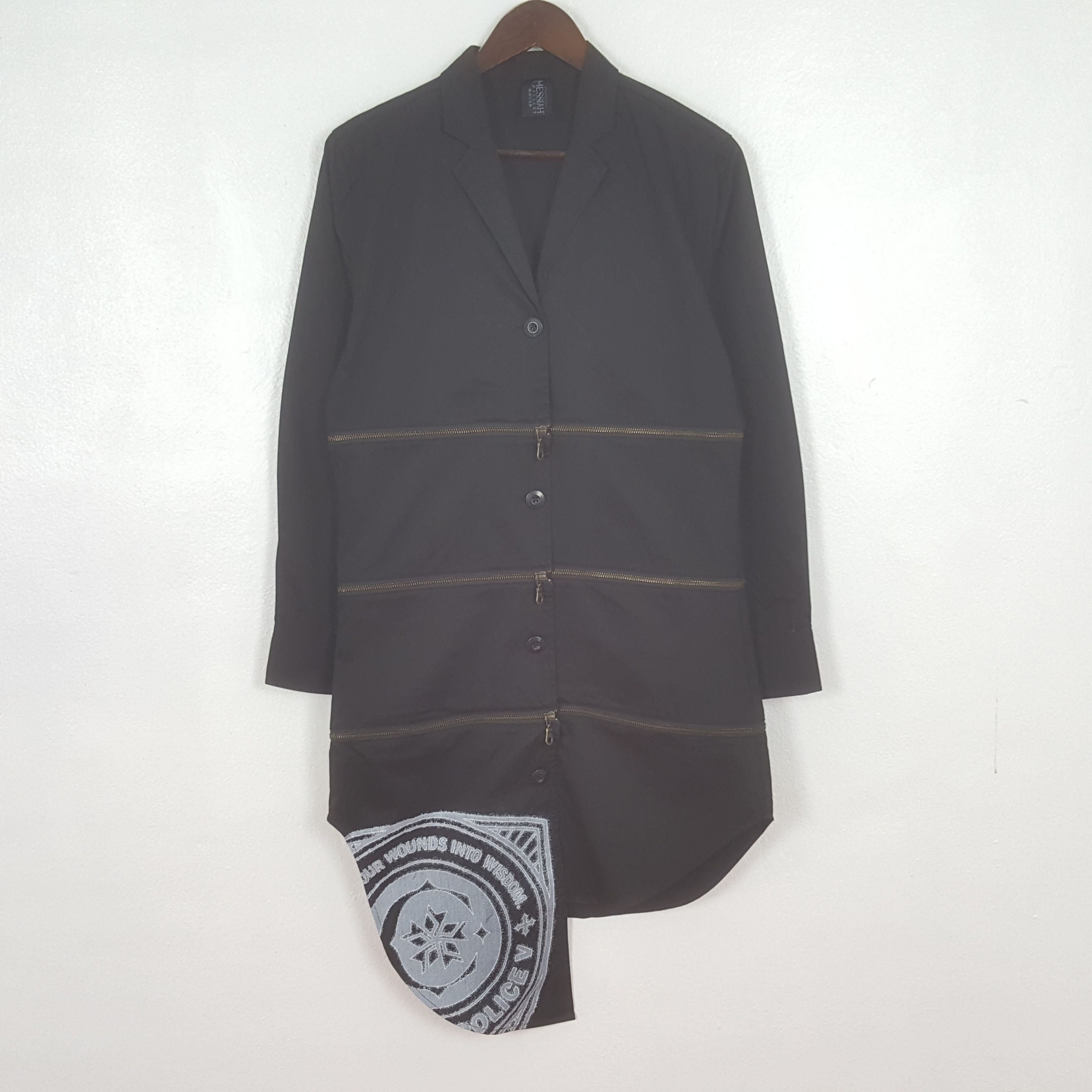 Japanese Brand Vintage Messiah Punk Button Up Long Jacket Size S / US 4 / IT 40 - 1 Thumbnail