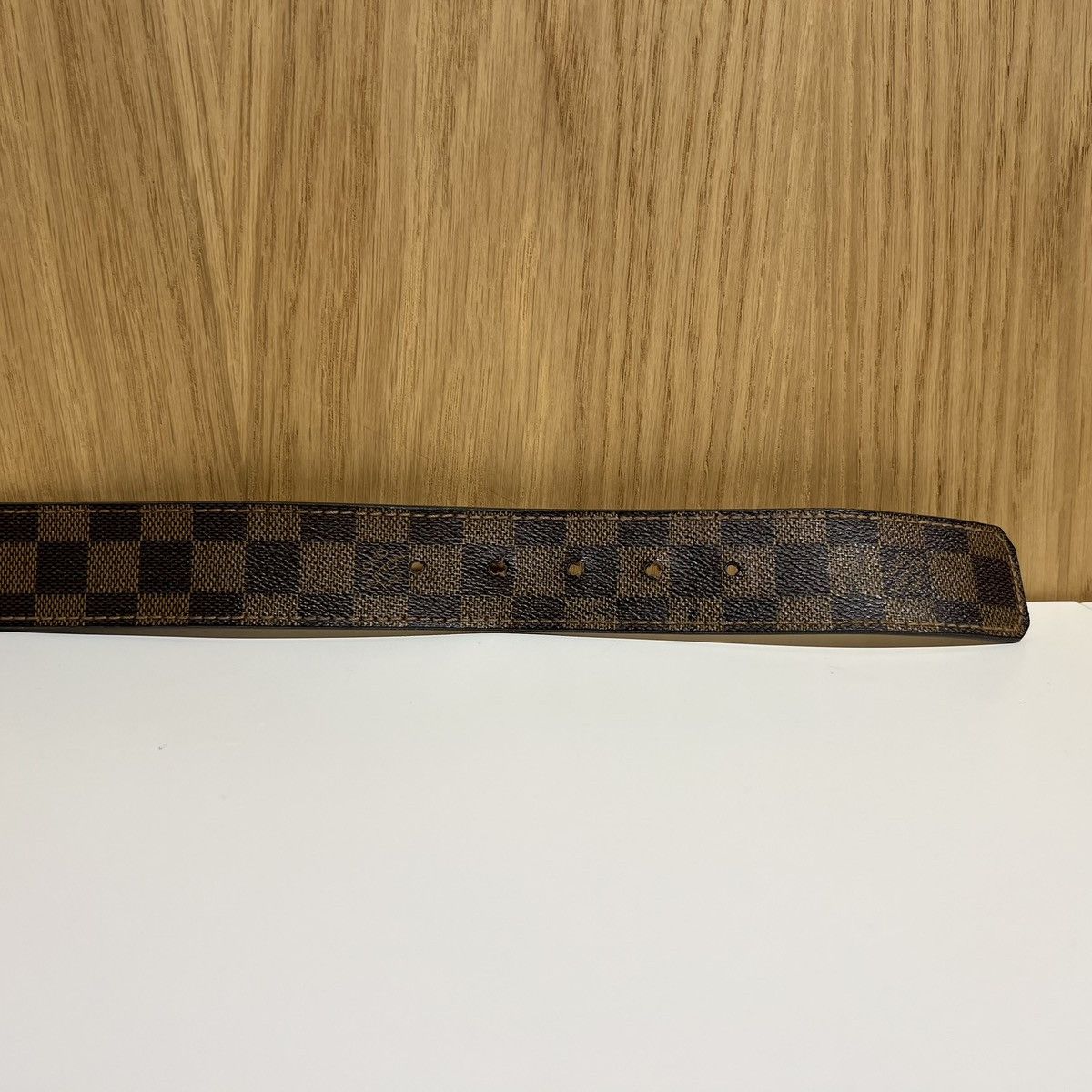 Louis Vuitton 🔹Louis Vuitton Inventeur Metal Buckle Leather Belt Size 36 - 5 Thumbnail
