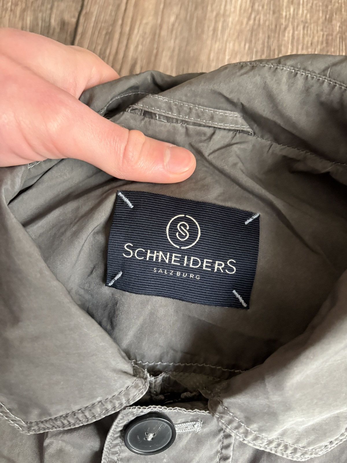 Schneiders Schneiders Salzburg Pino Garment Washed Light Jacket Size 50 Size US M / EU 48-50 / 2 - 2 Thumbnail