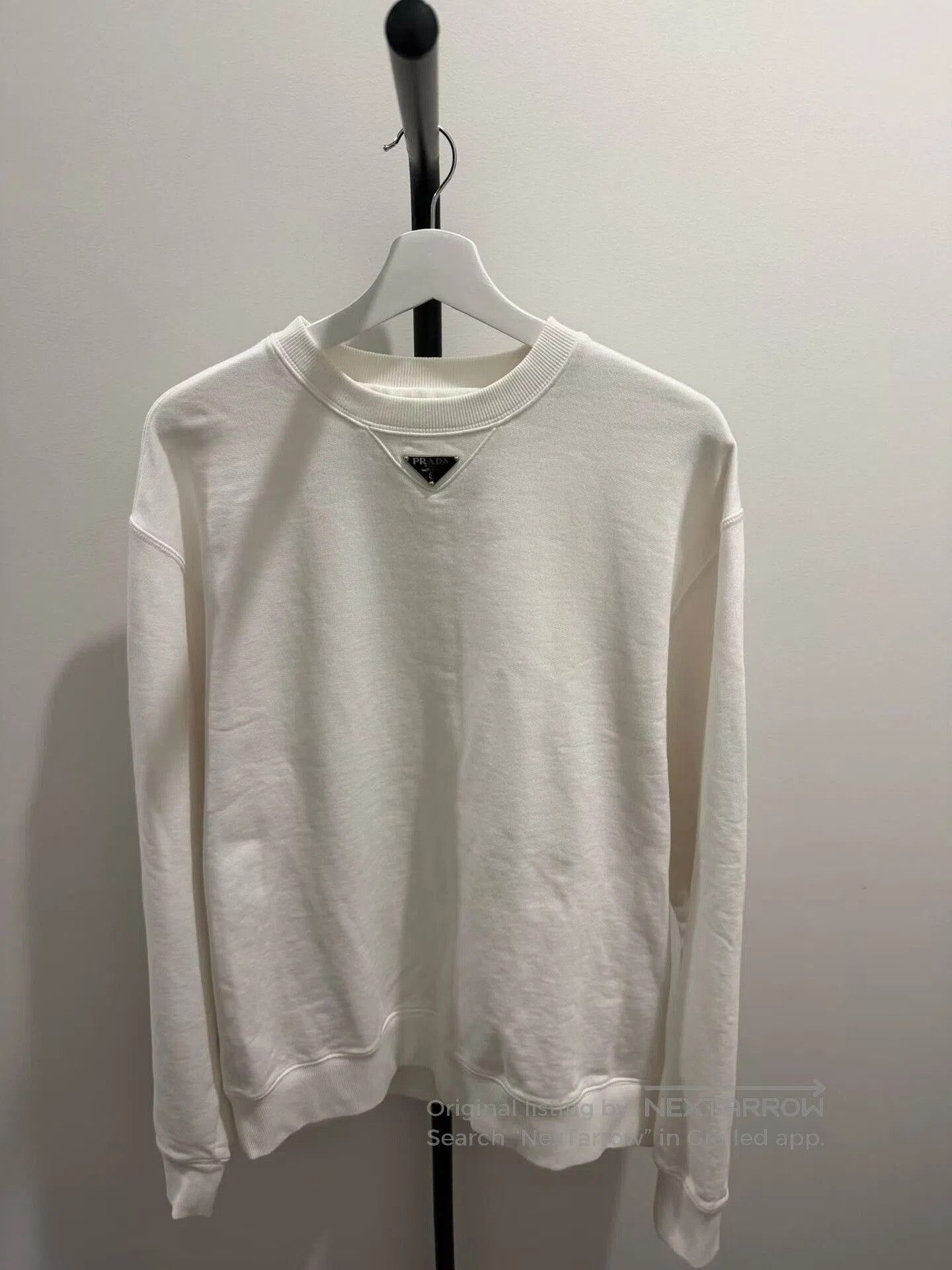 Prada prada white logo sweatshirt size s. Size US S / EU 44-46 / 1 - 1 Thumbnail
